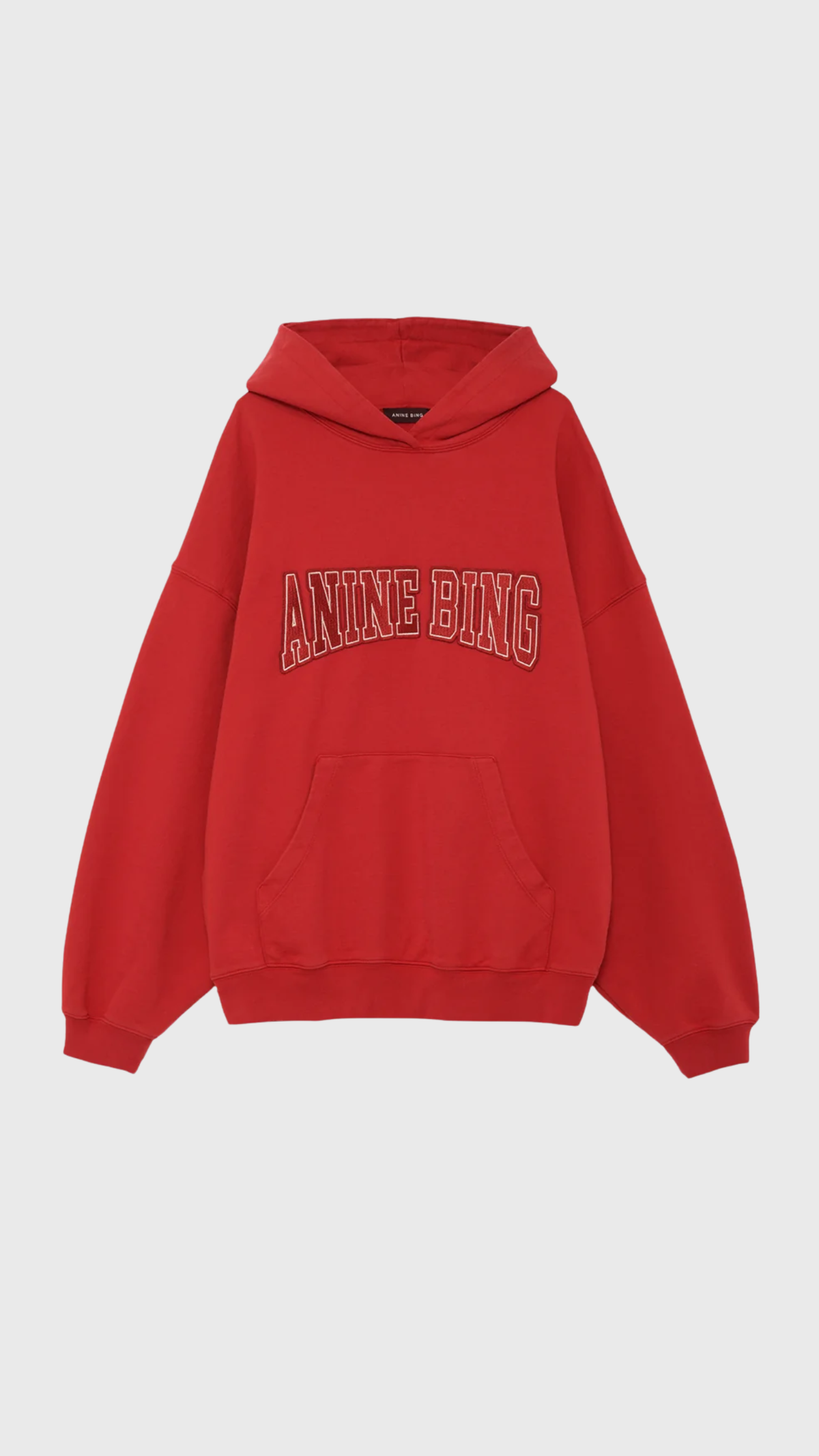 Anine Bing Harvey Sweatshirt in Tango Red