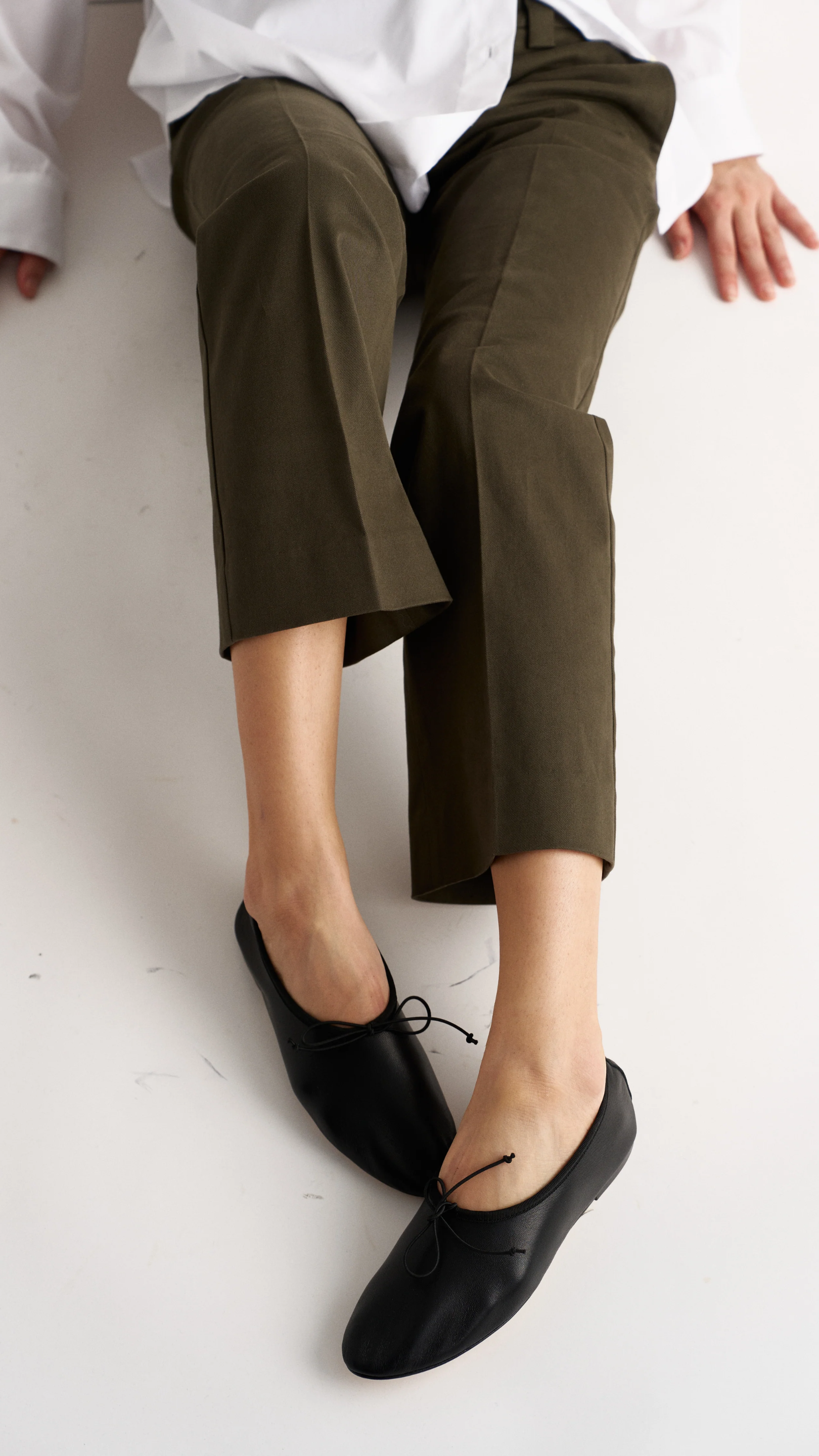 Jamie Haller The High Vamp Ballet Flat in Black