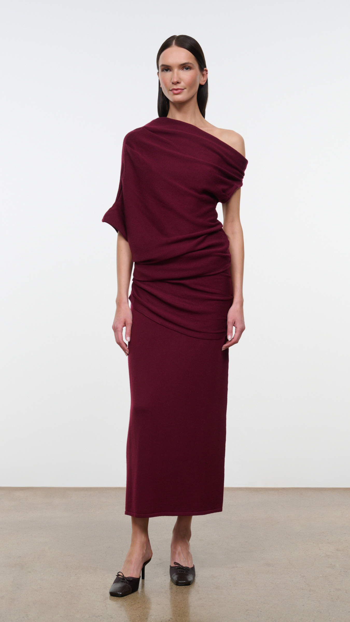 Staud Wilma Skirt in Pinot