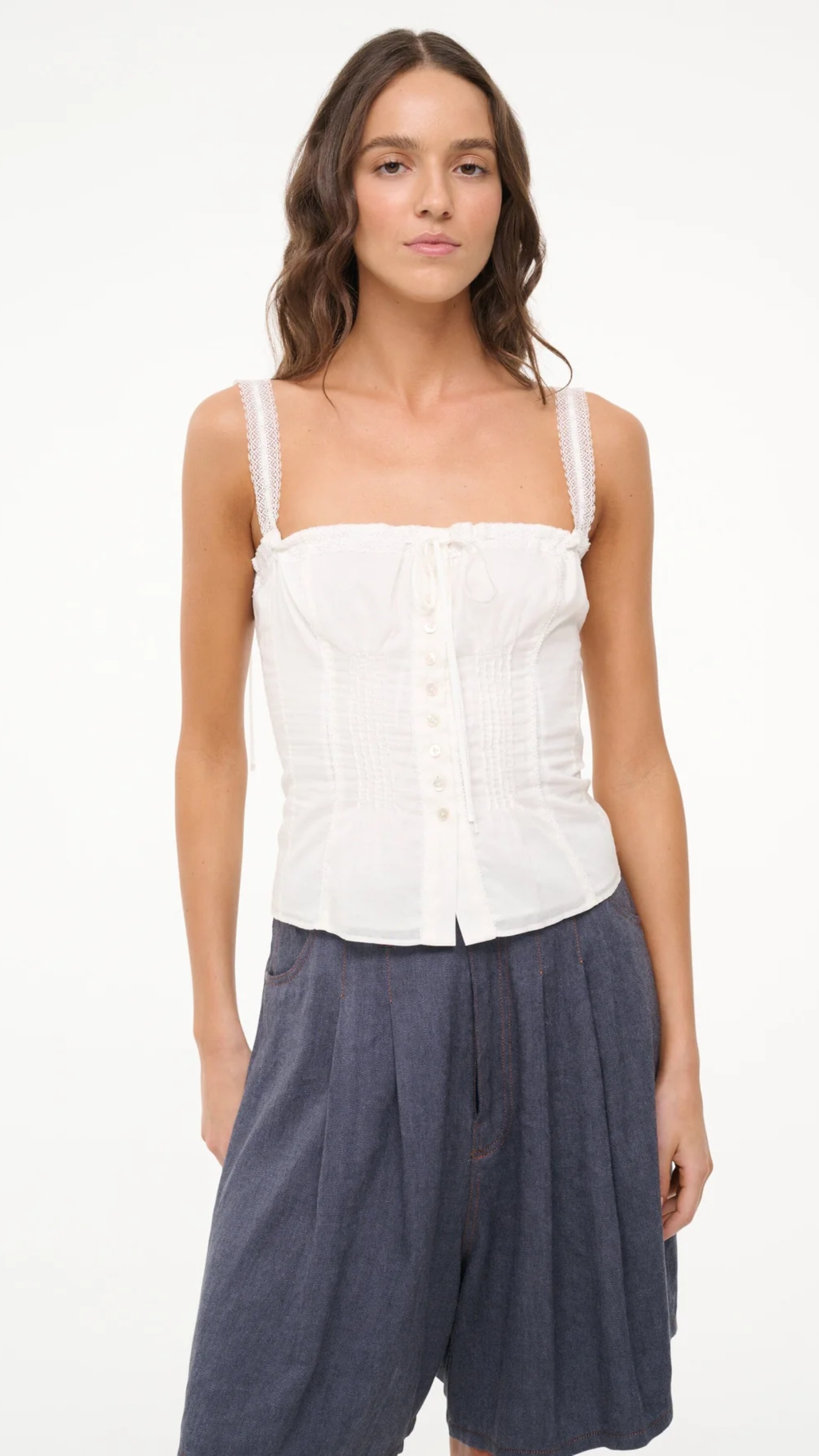 Staud Matilde Top in White