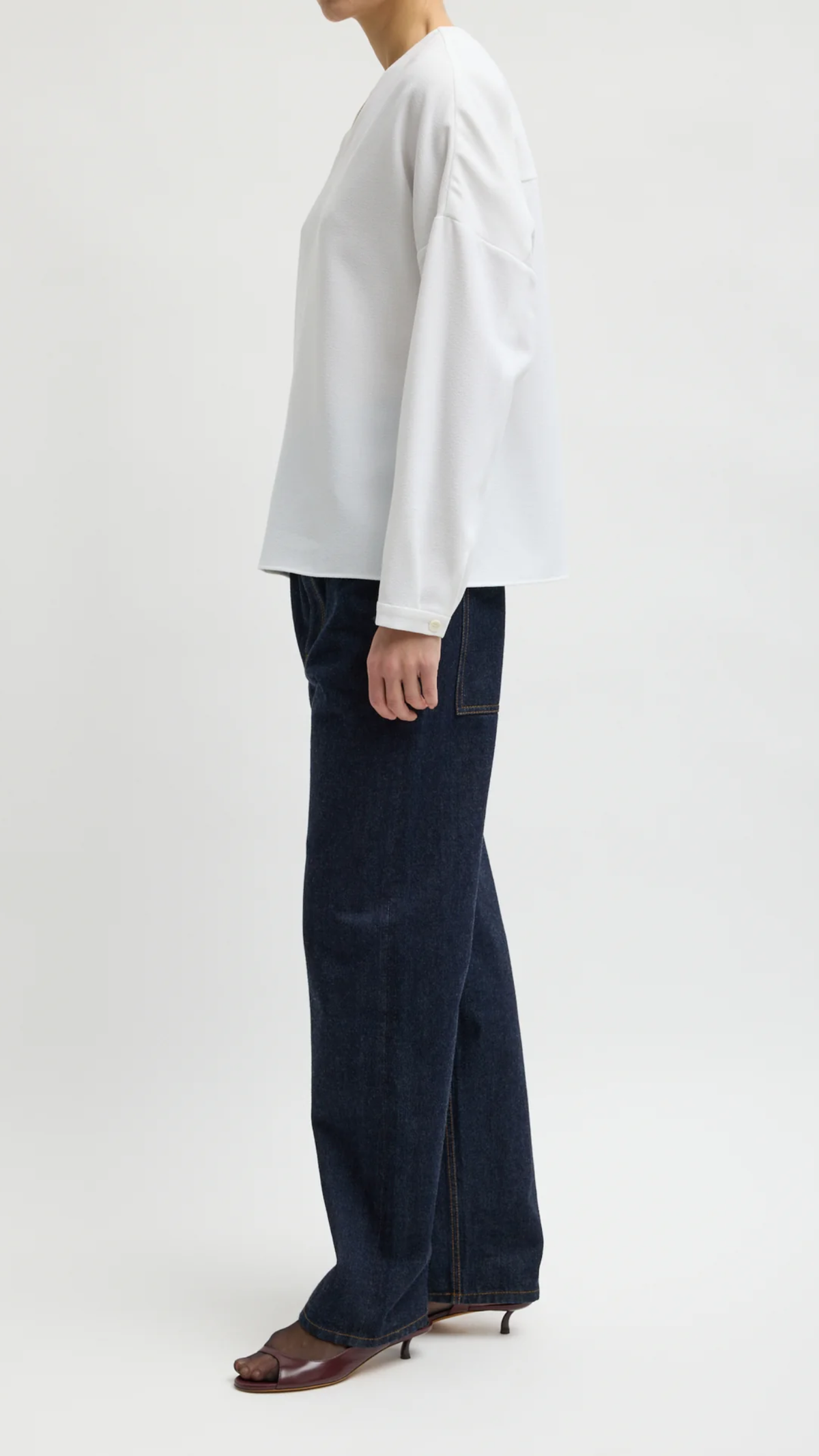 Tibi Selvedge Denim 5 Pocket Alec Jean