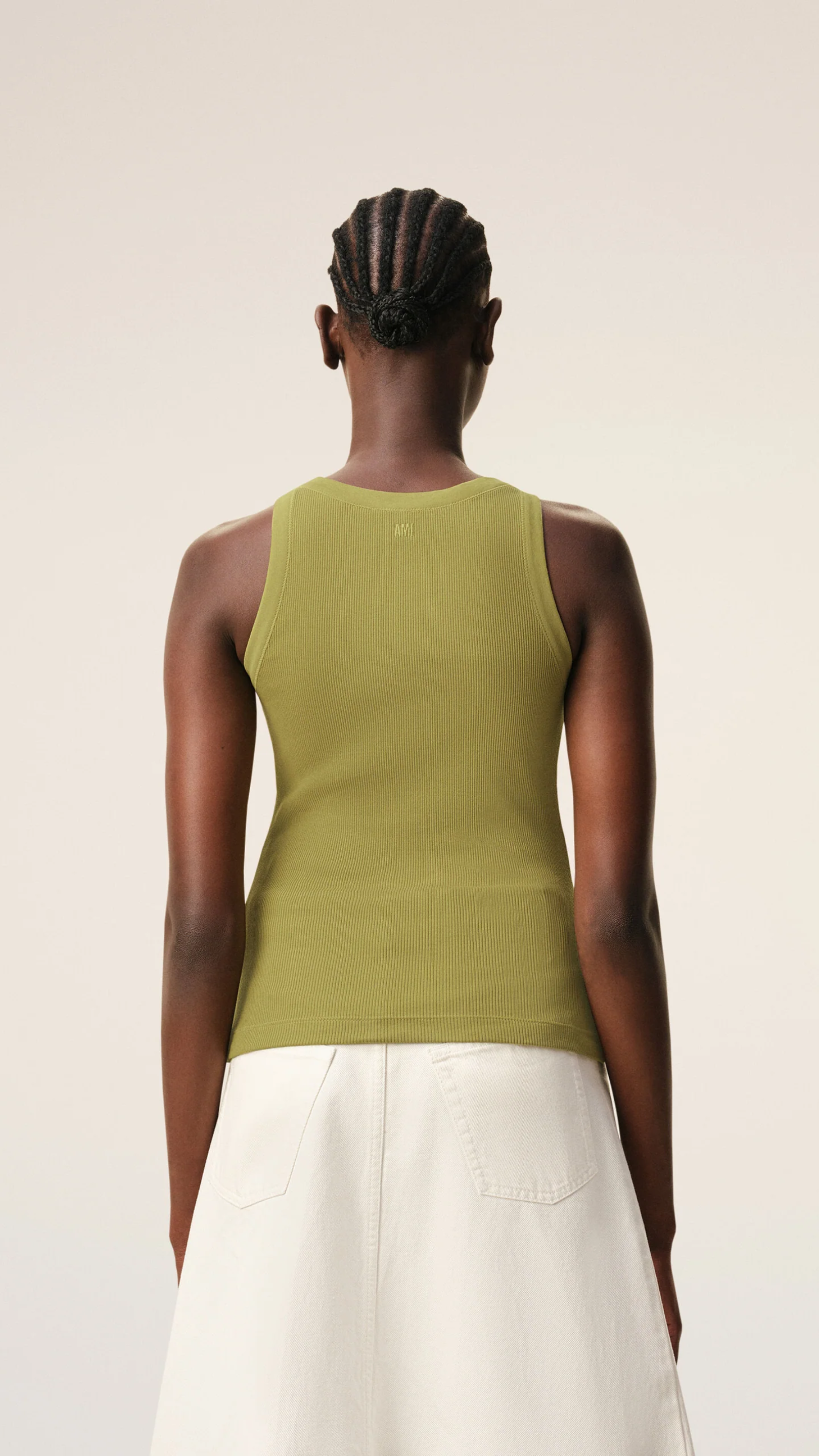 Ami Cotton Ami De Coeur Tank