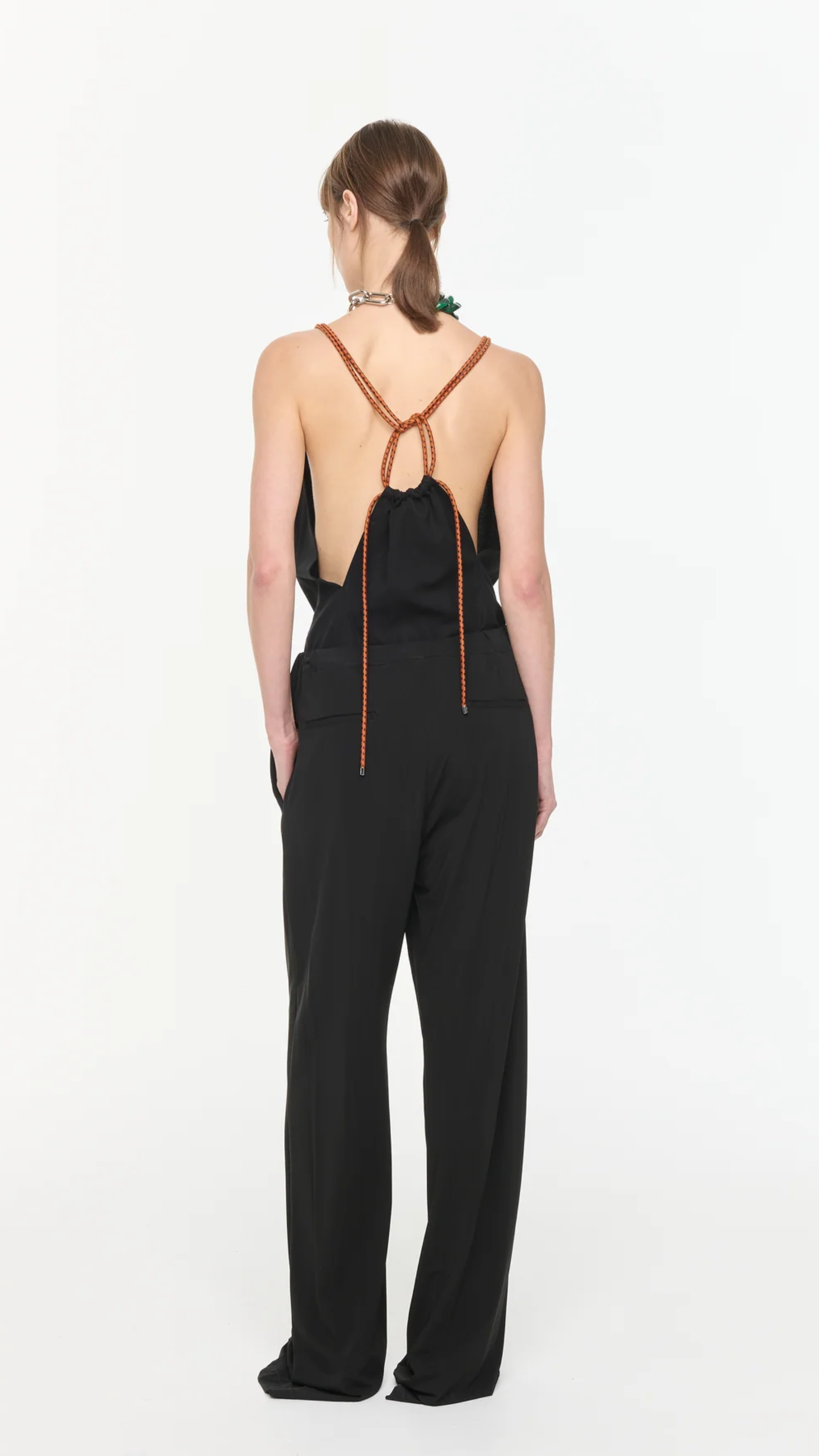 Plan C Viscose Pants in Black