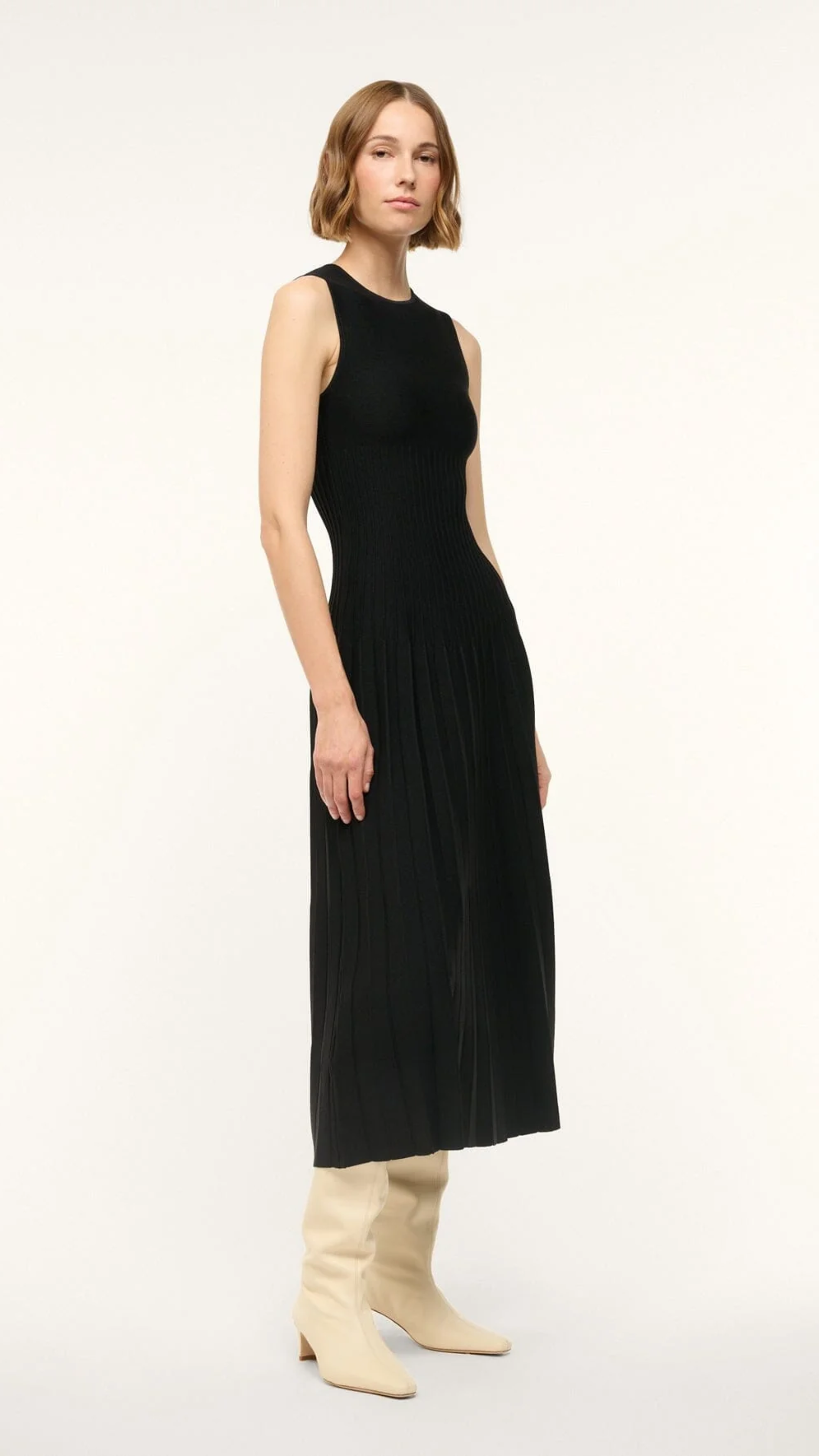 Staud Elyse Dress in Black