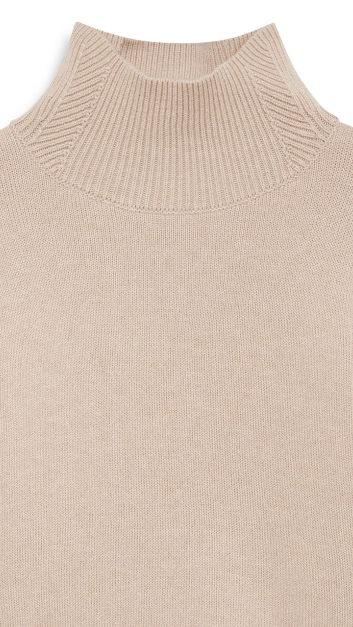Anine Bing Alma Turtleneck Sweater in Beige