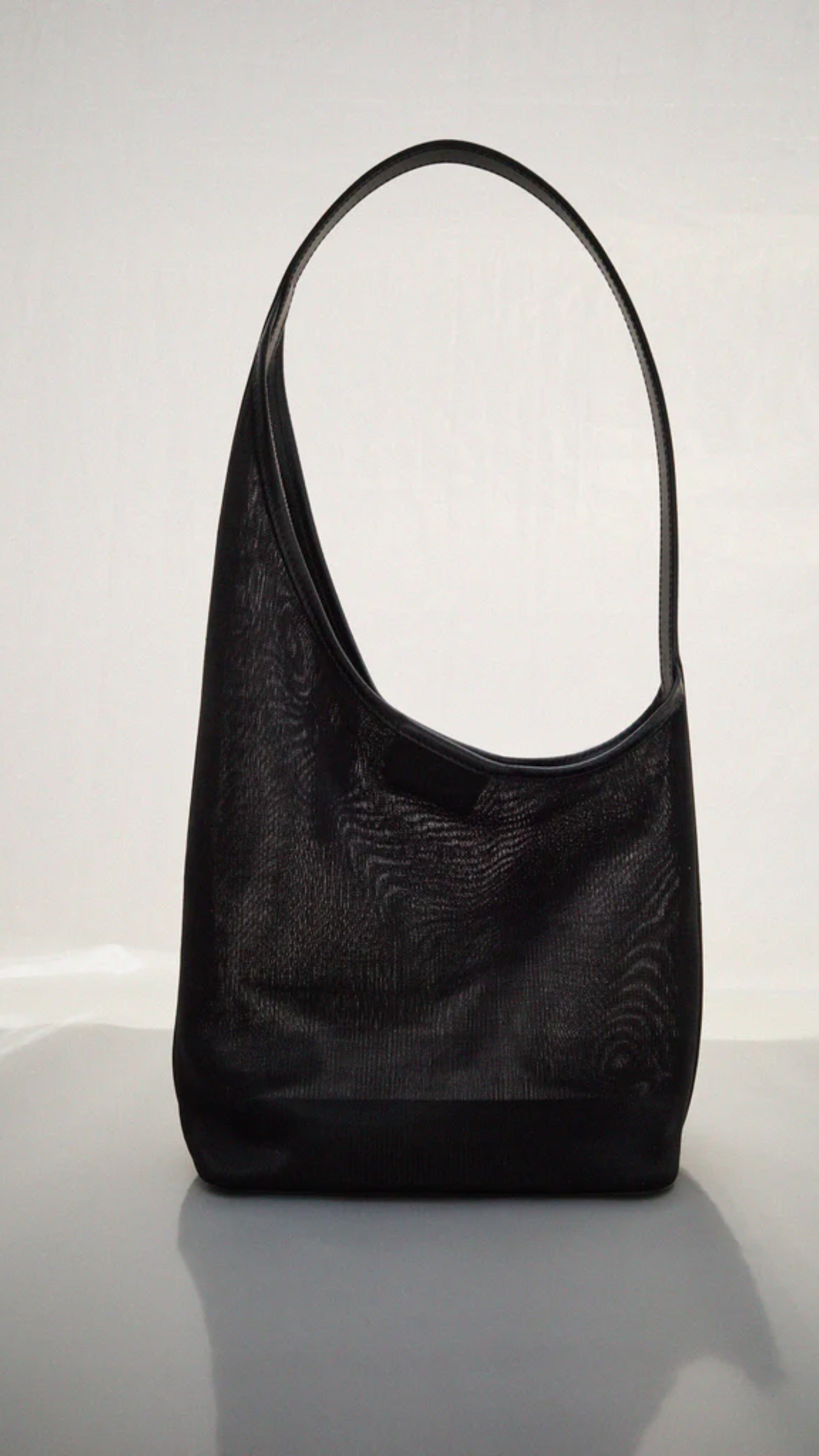 Aesther Ekme New Demi Lune Bag in Mesh Black