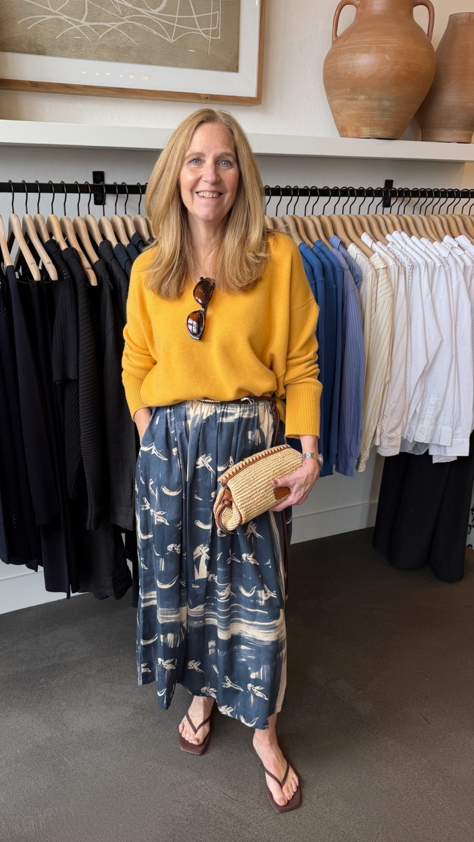 Odeeh V Neck Sweater in Marigold
