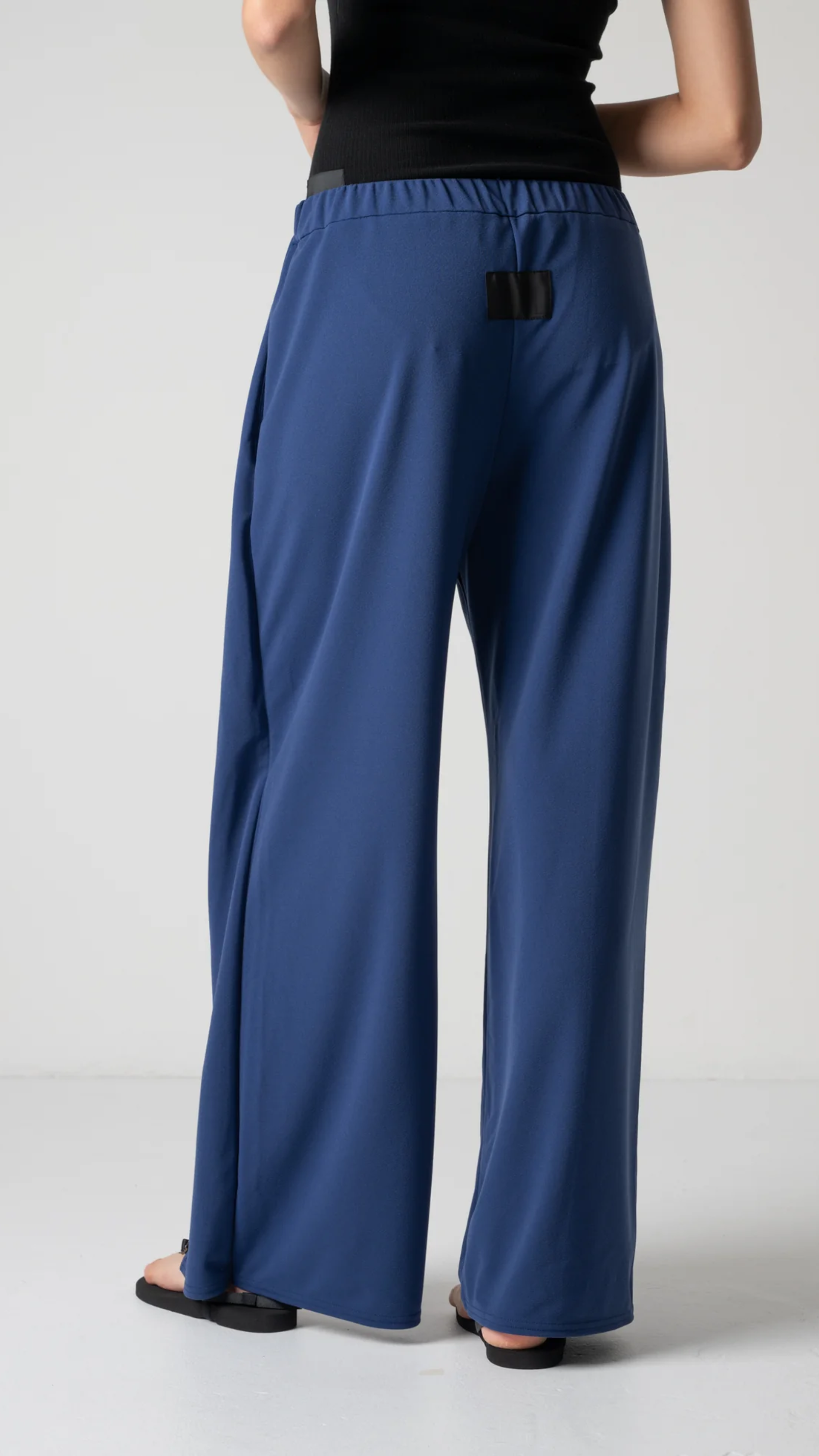 Cog The Big Smoke Luella Wide Leg Wrap Trouser in Indigo