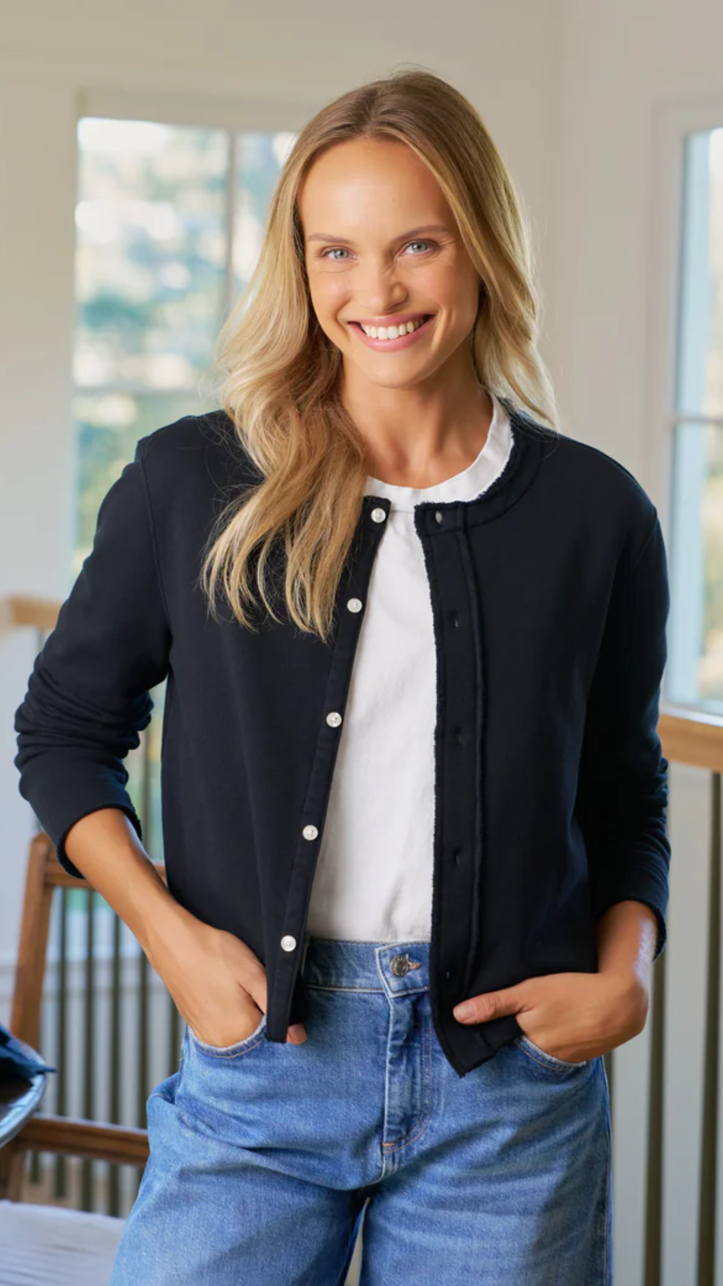 Frank & Eileen Jackie Sweatshirt Cardigan