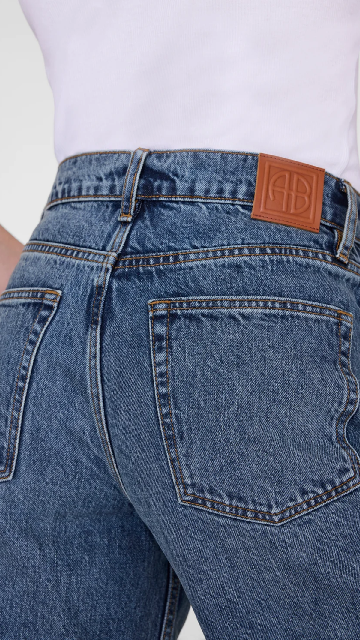 Anine Bing Brie Jean in Dark Indigo