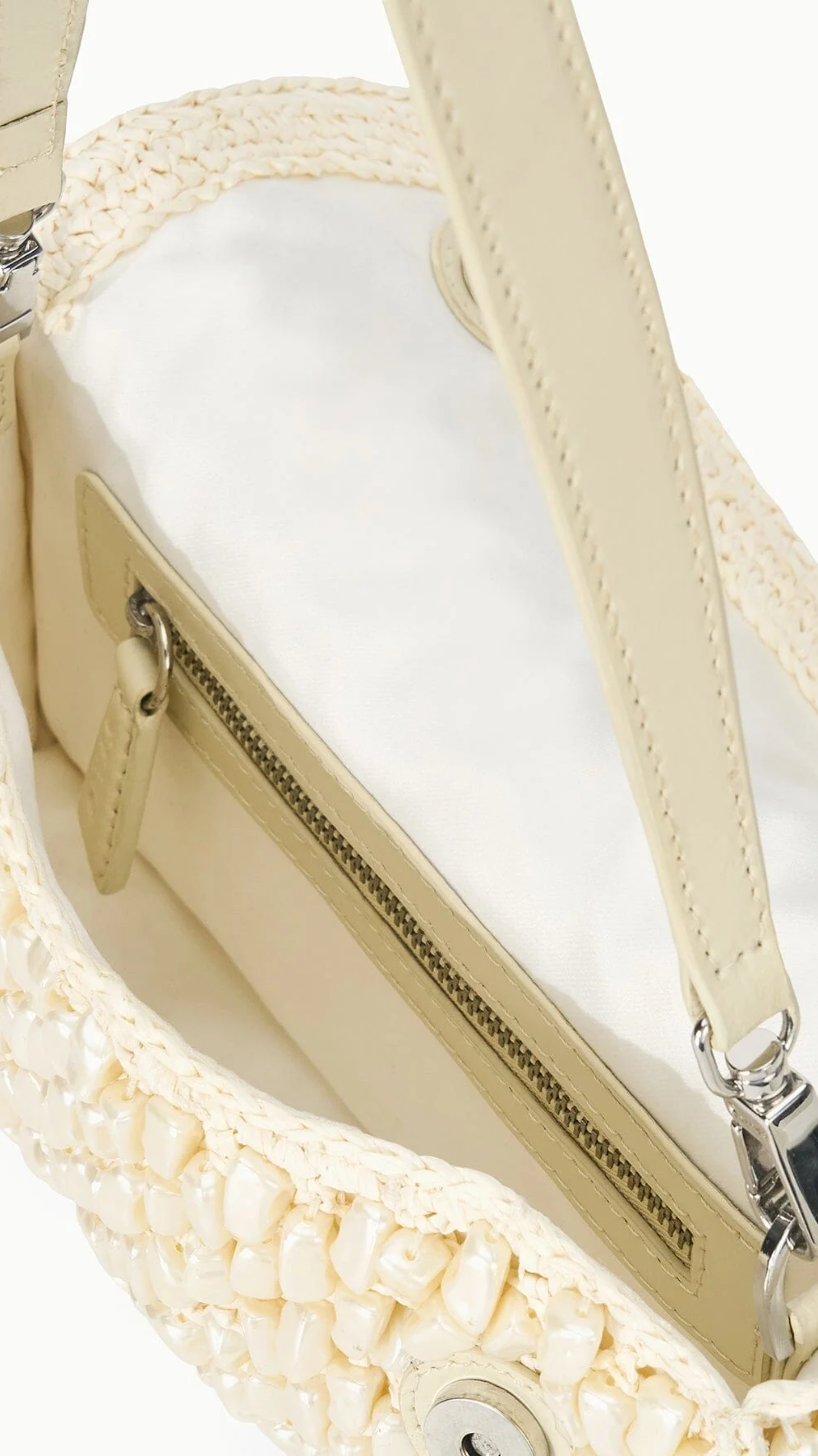 Staud Timmy Convertible Shoulder Bag in Cream
