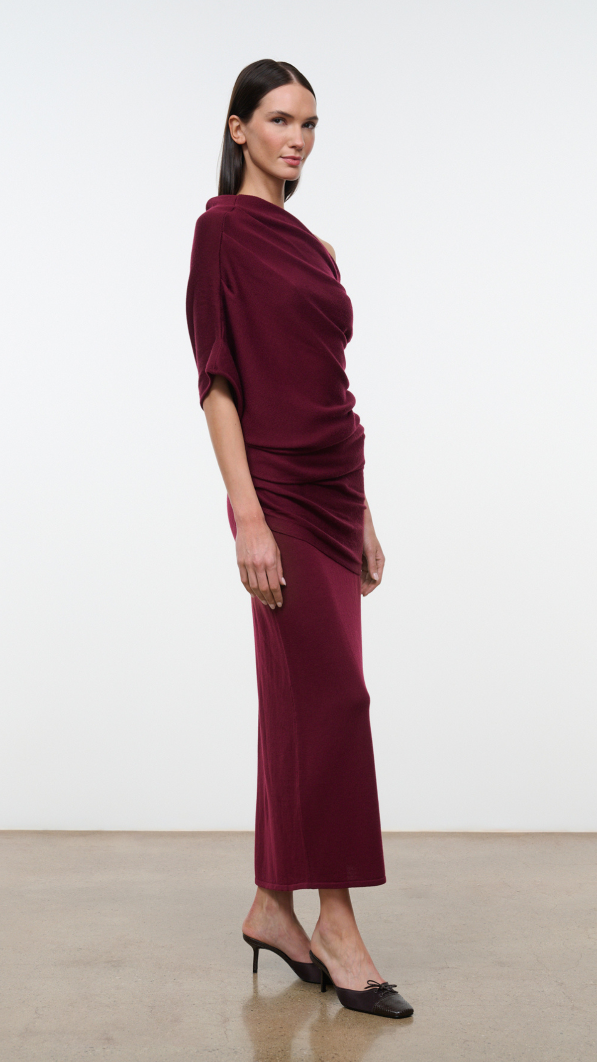 Staud Wilma Skirt in Pinot