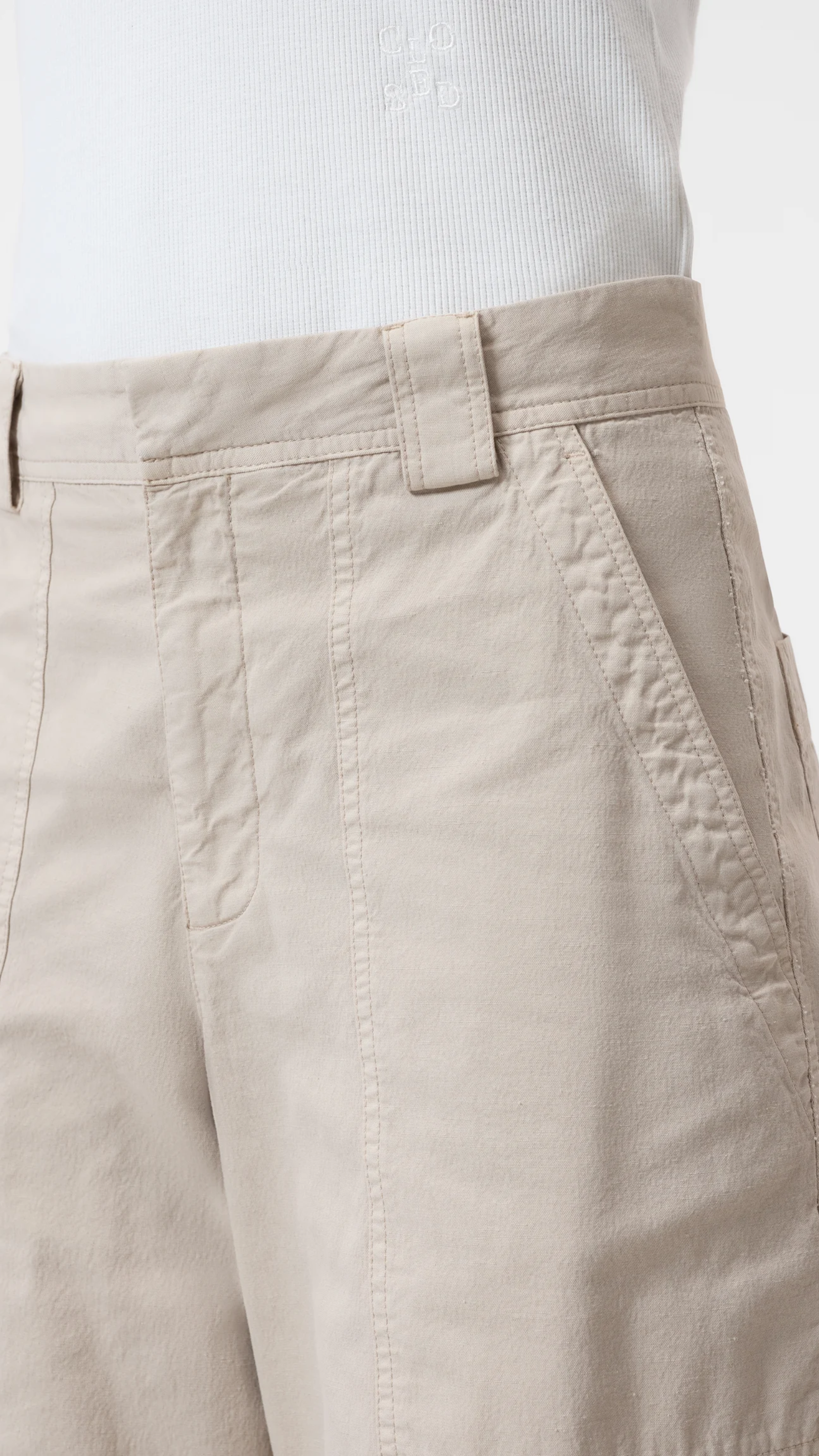 Closed Rhannon Barrel Pants in Soft Beige
