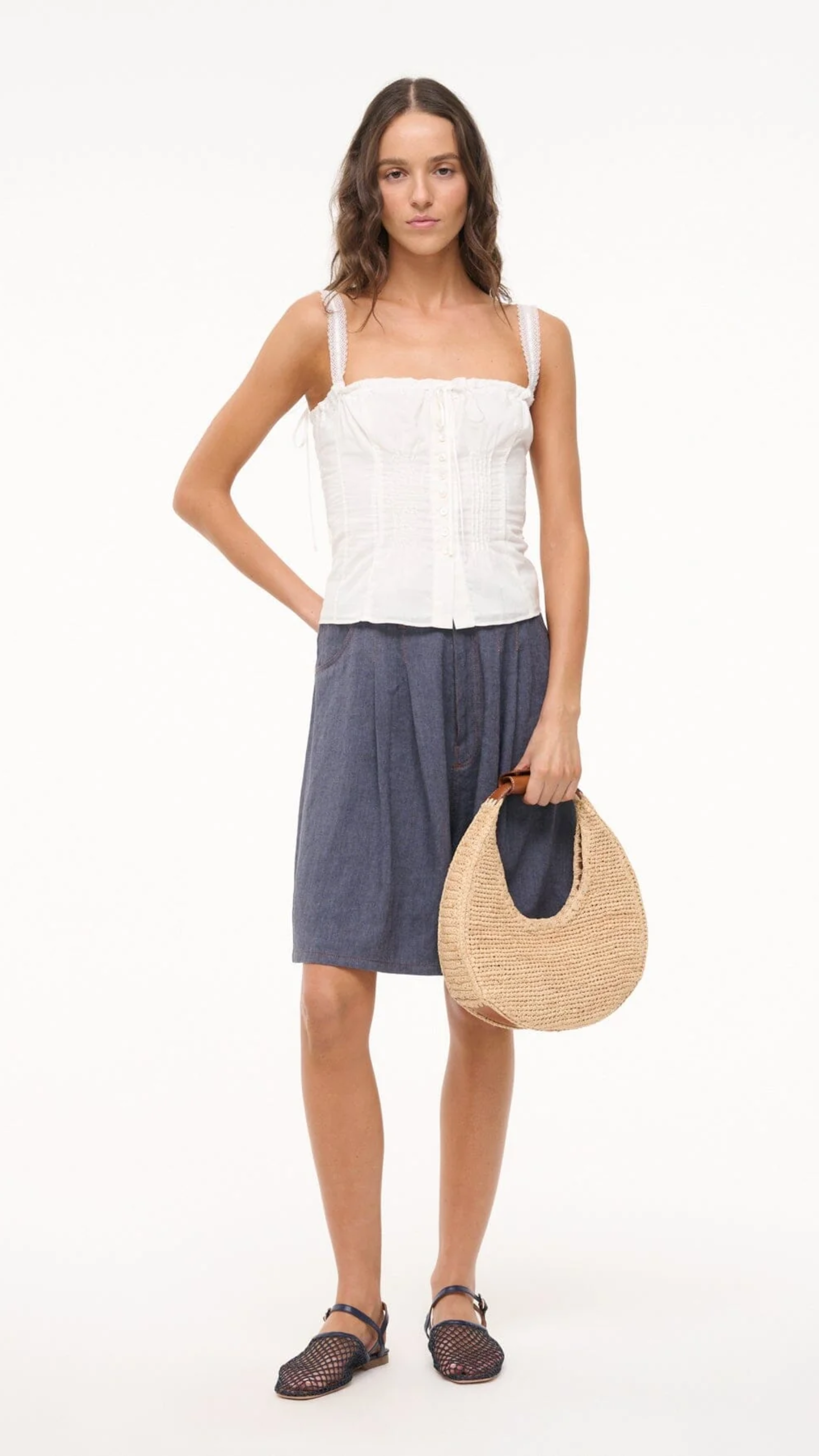 Staud Matilde Top in White