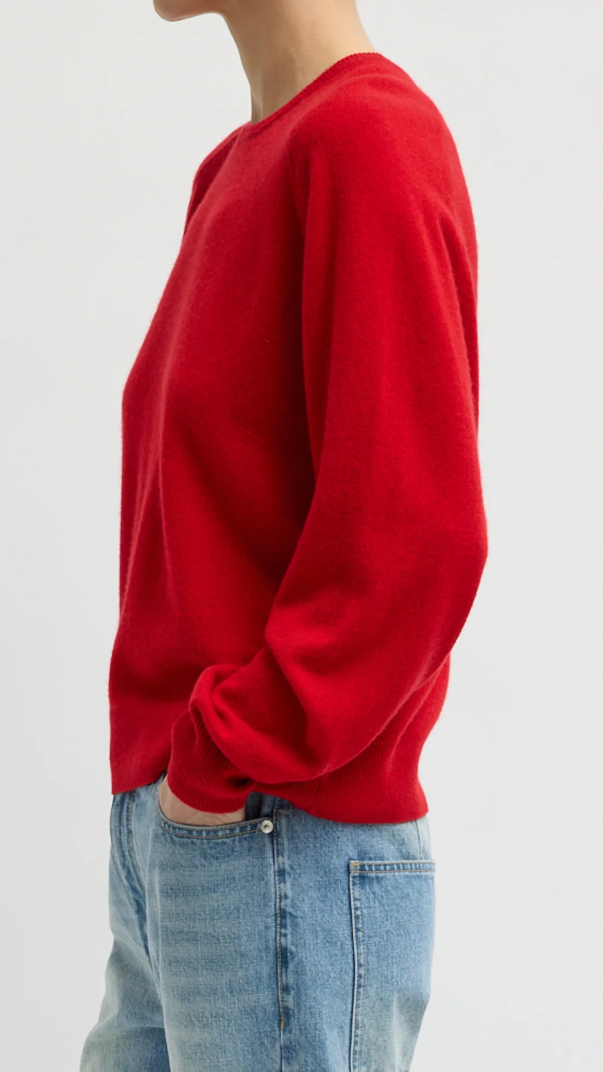 Tibi Feather Weight Cashmere Crewneck Sweater
