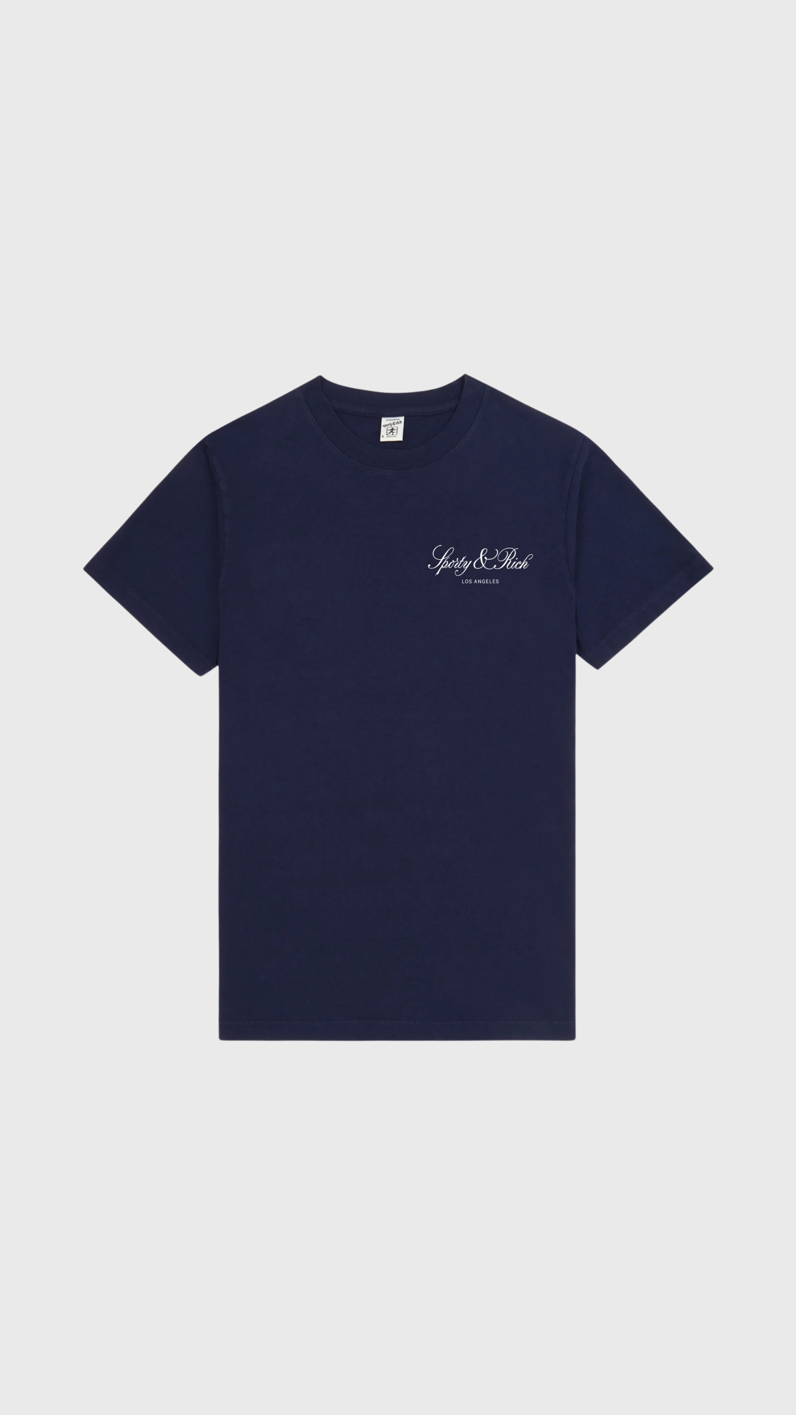 Sporty & Rich Vendome LA T-Shirt in Navy/White