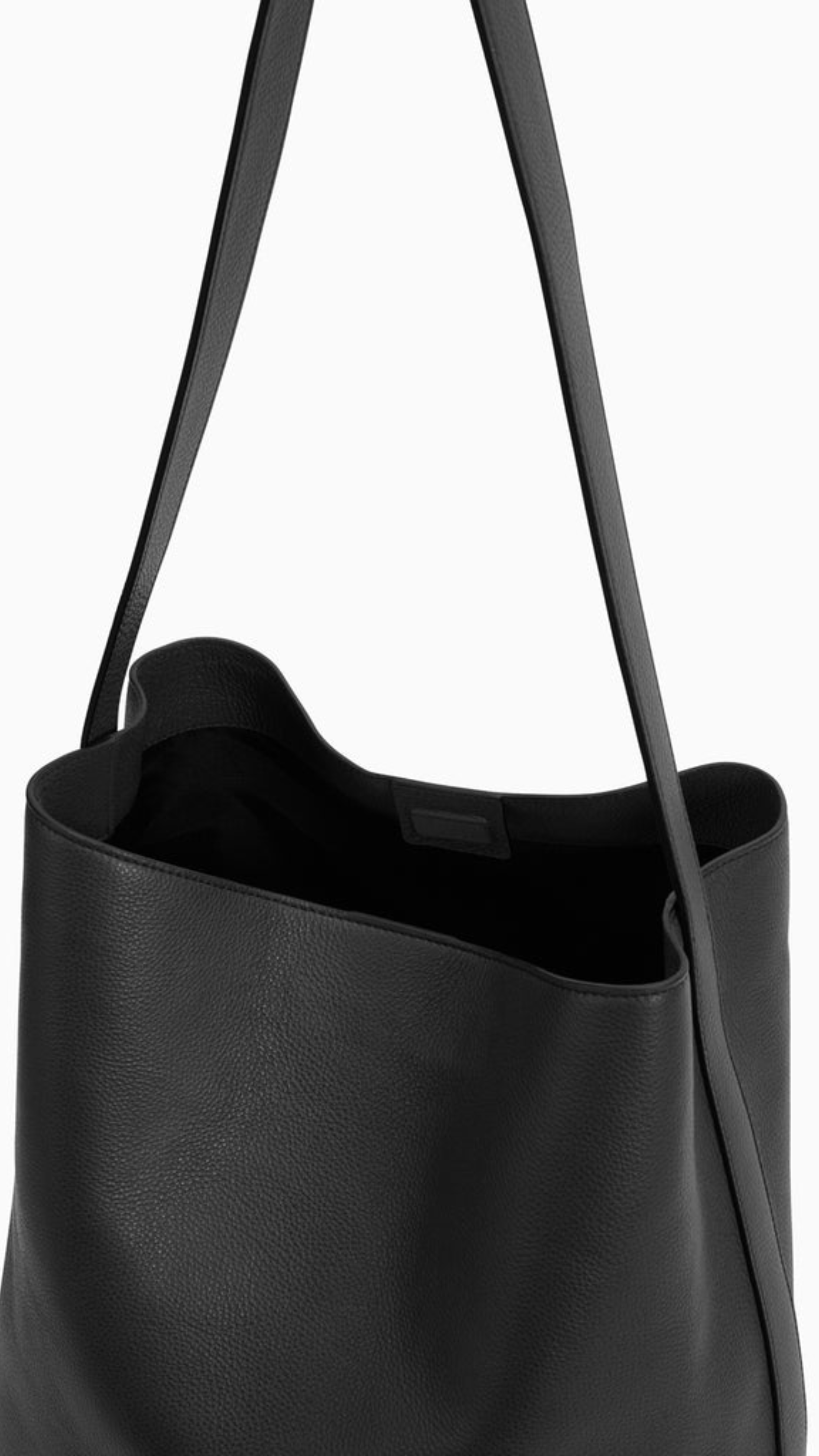 Aesther Ekme Sac Supple Tote in Black Grain