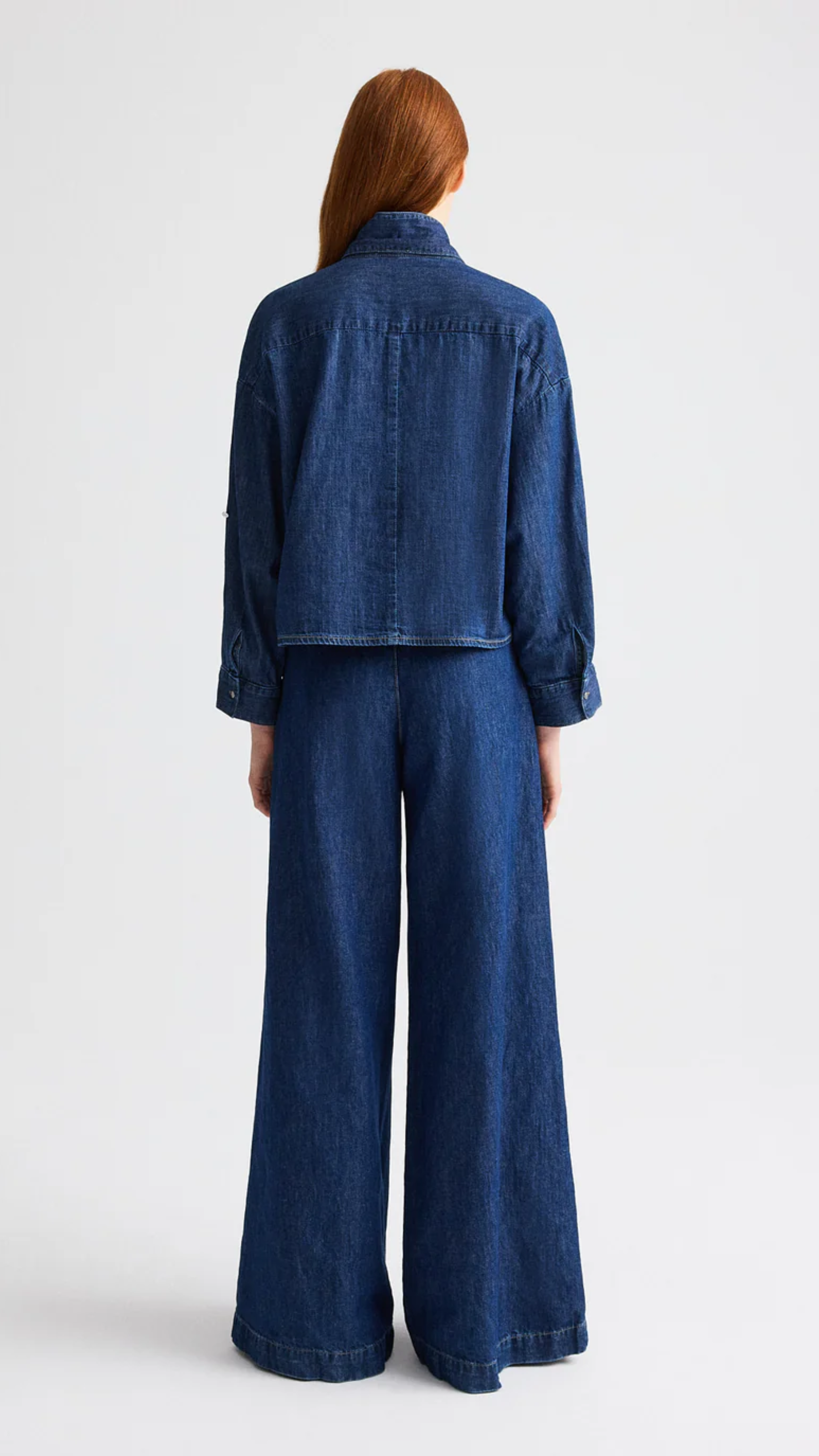 TWP Dillon Cotton Linen Denim in Dark Stone