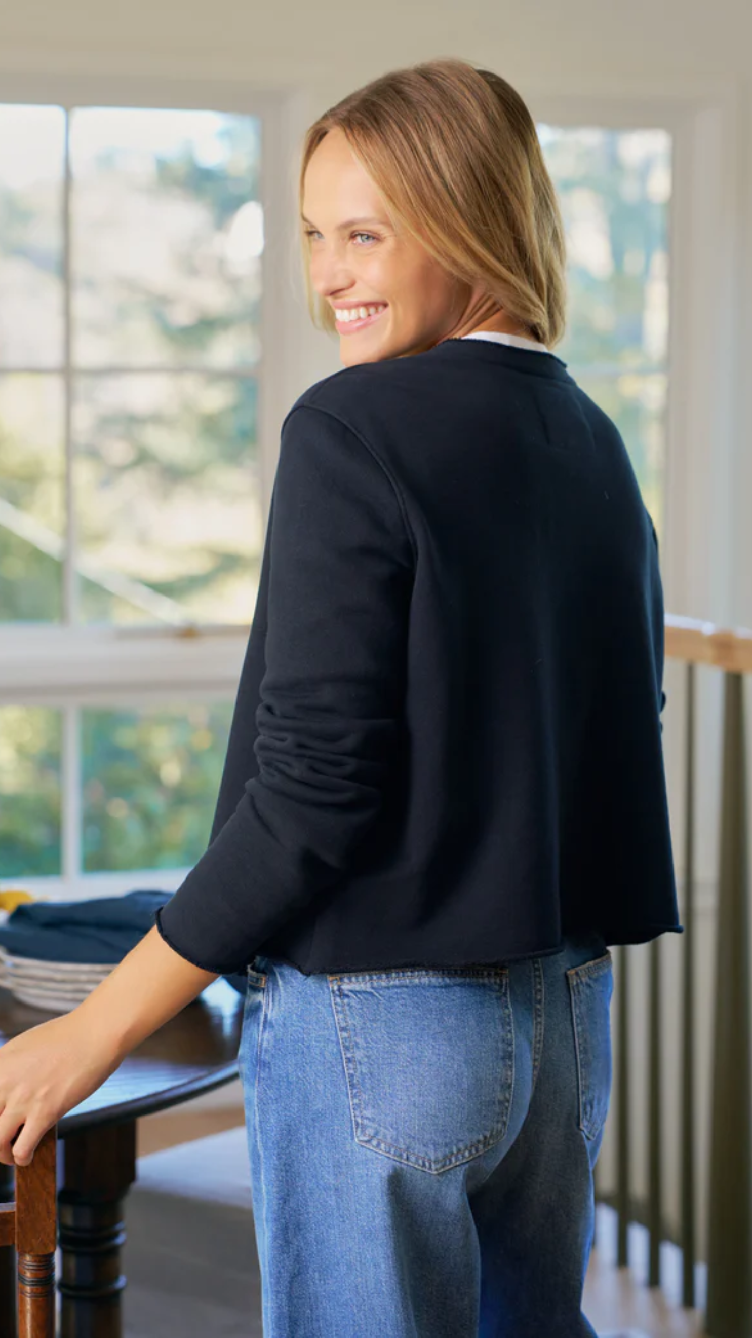 Frank & Eileen Jackie Sweatshirt Cardigan