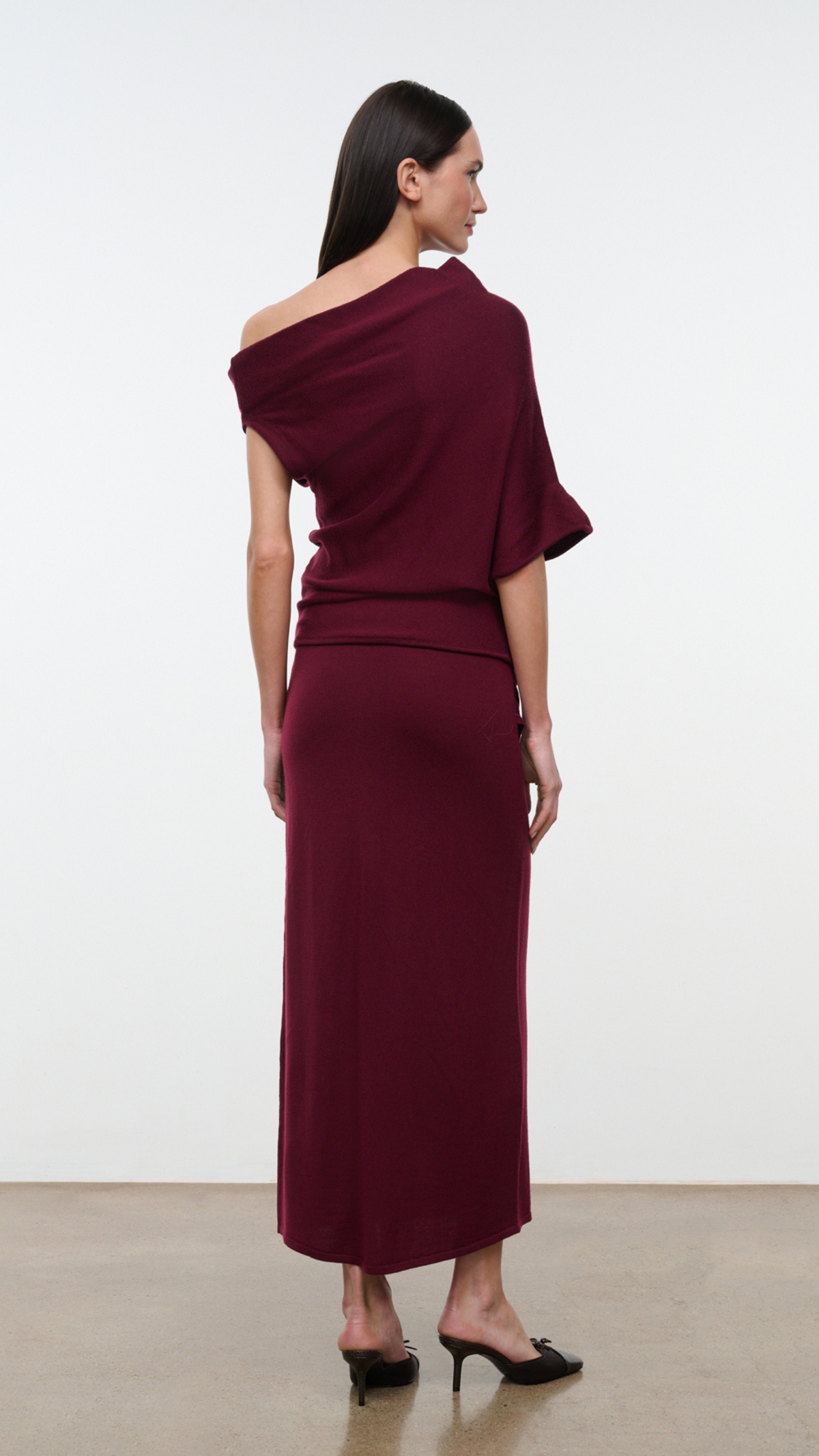 Staud Wilma Skirt in Pinot