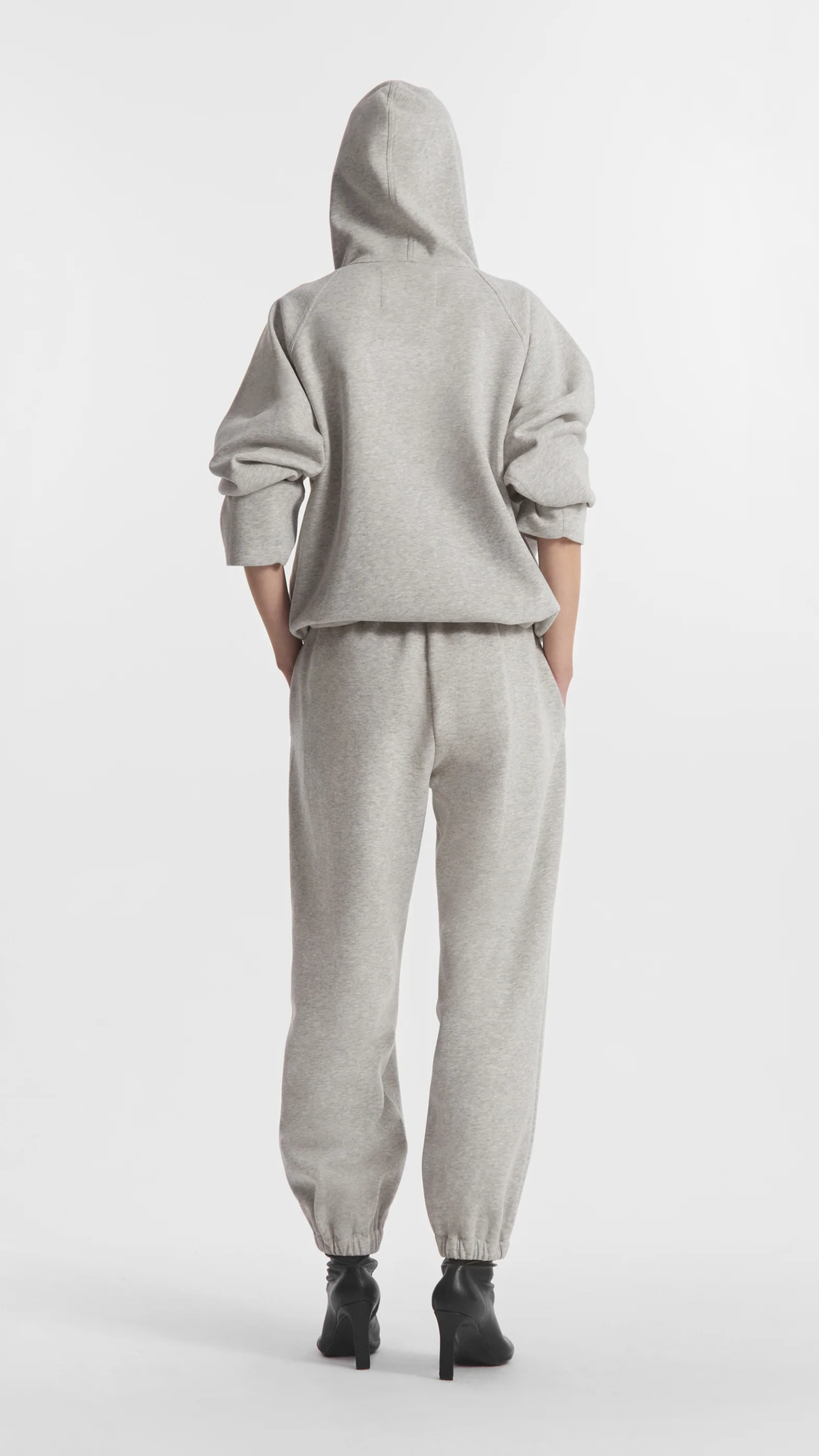 CO Stretch Scuba Jersey Jogger in Heather Grey