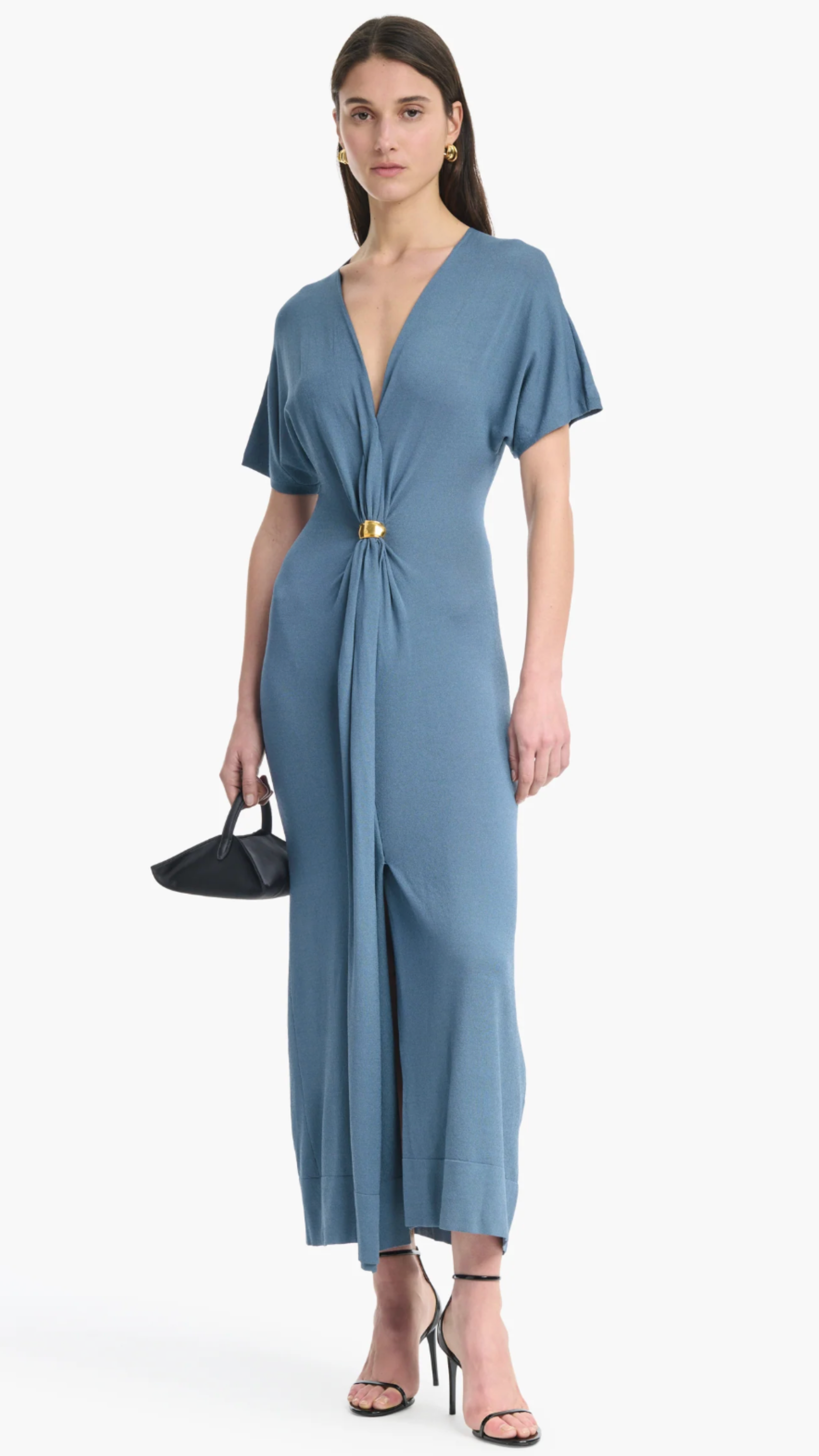 Altuzarra Rena Dress in Ash Blue
