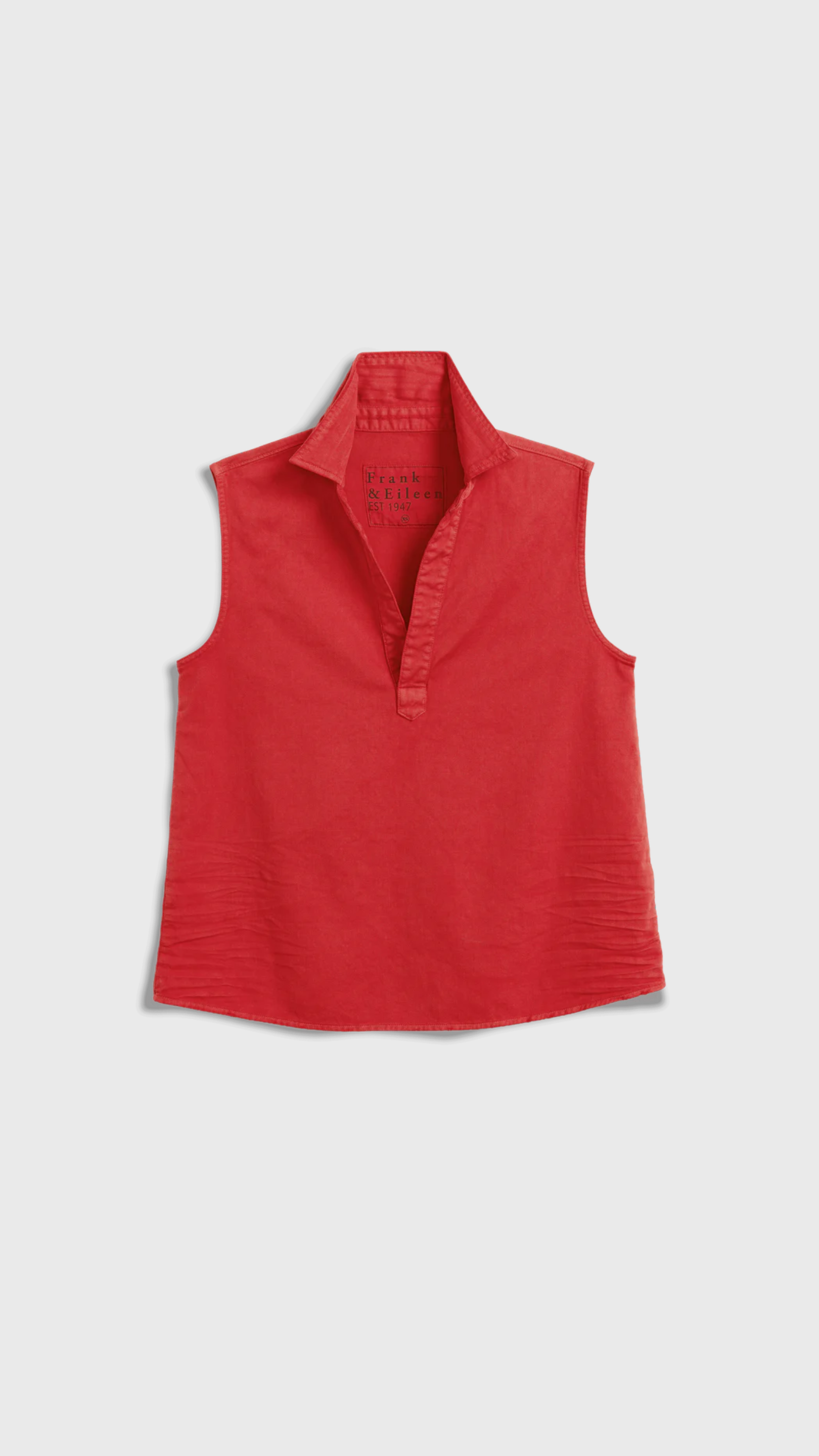 Frank & Eileen Olivia Sleeveless Polo Shirt in Cherry