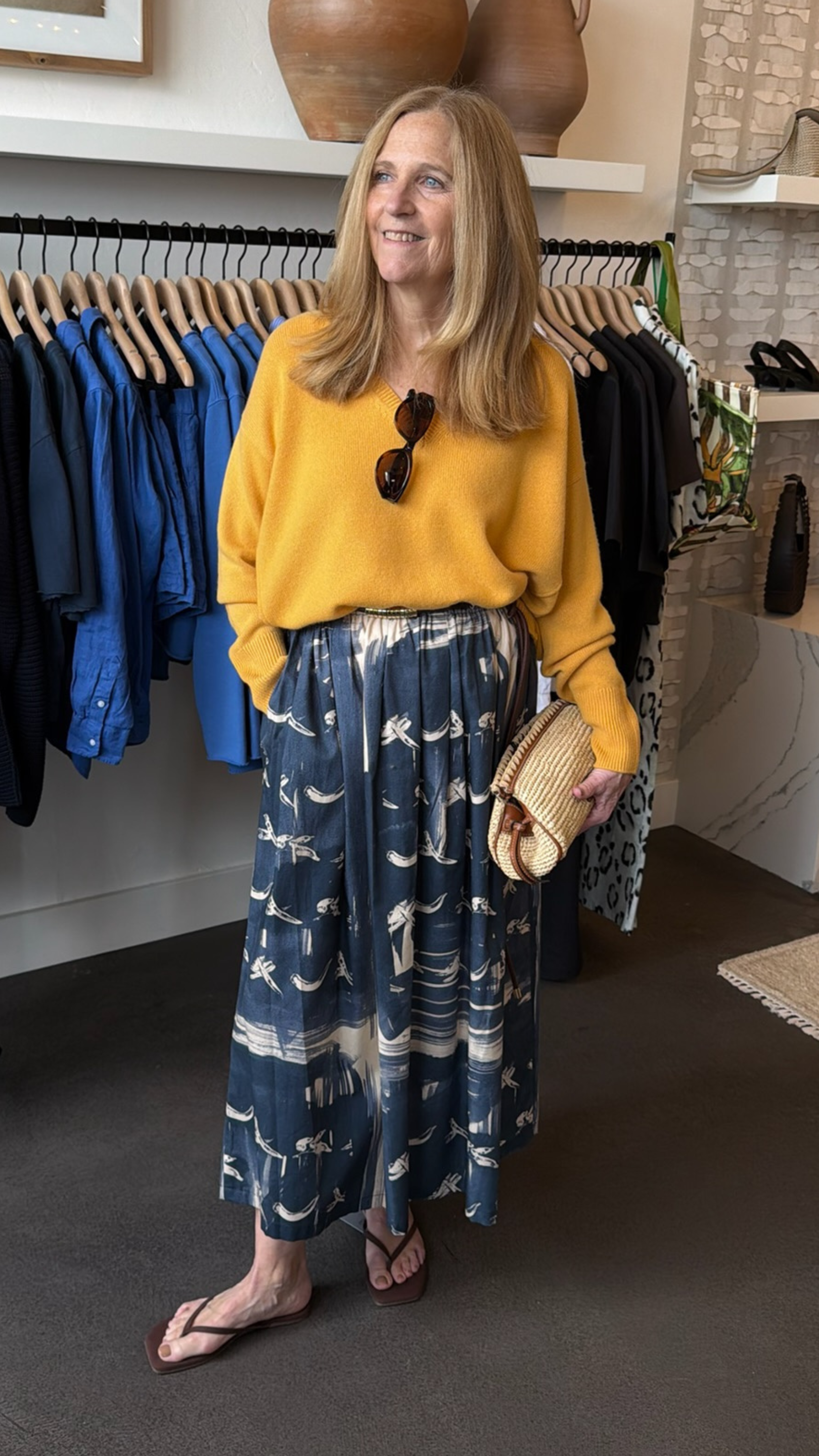 Odeeh V Neck Sweater in Marigold