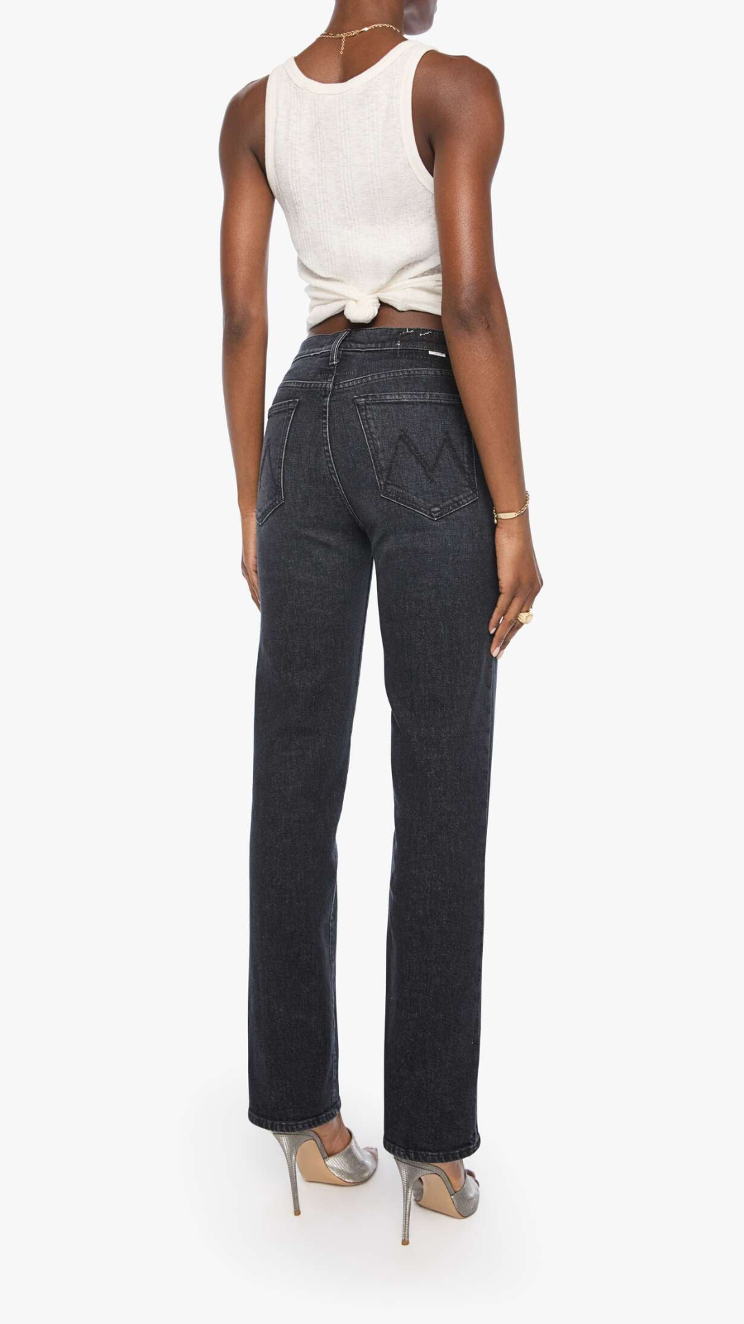 MOTHER The Rambler Zip Sneak Jean in Riding The Milkyway