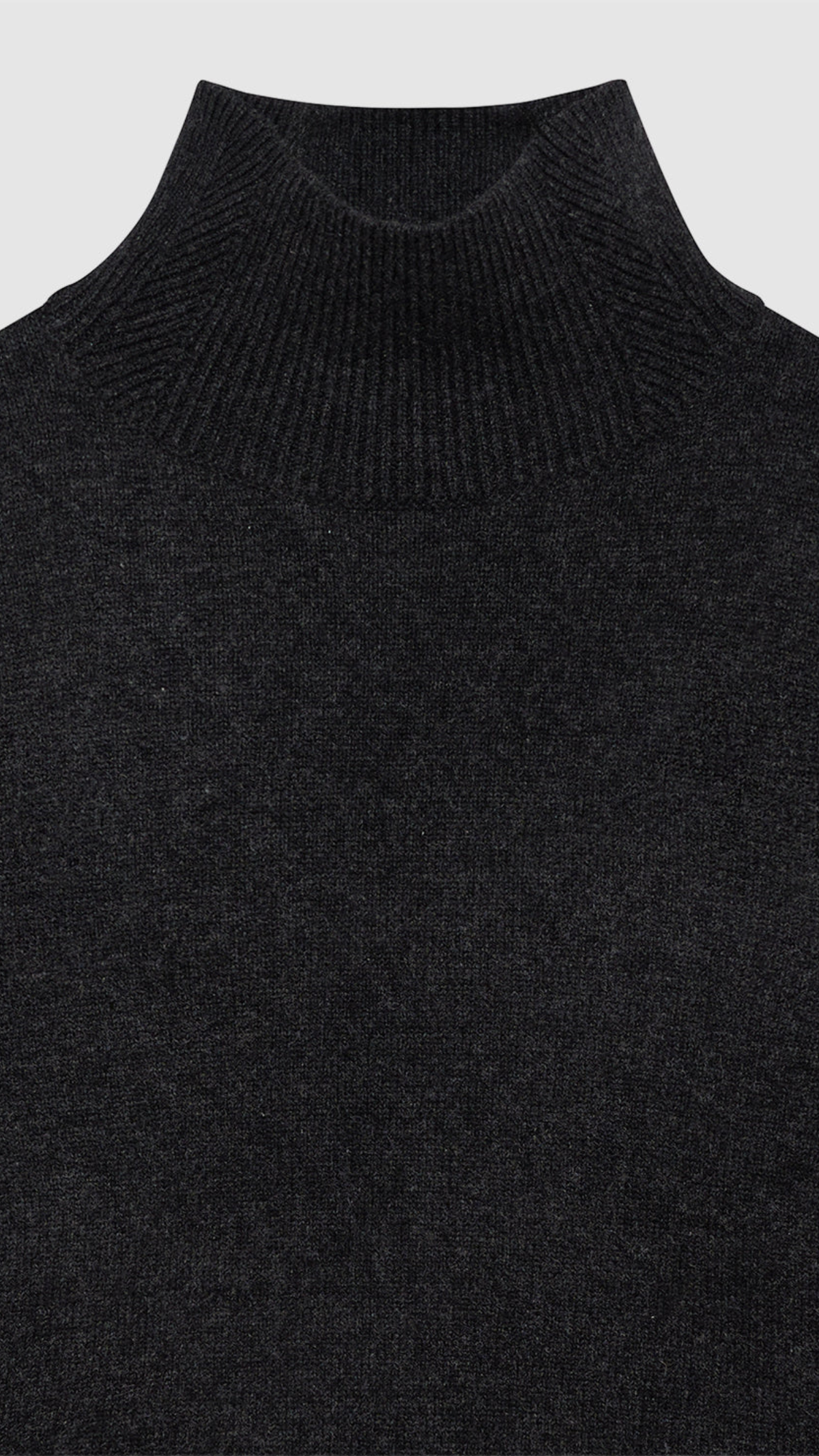 Anine Bing Alma Turtleneck Sweater in Charcoal