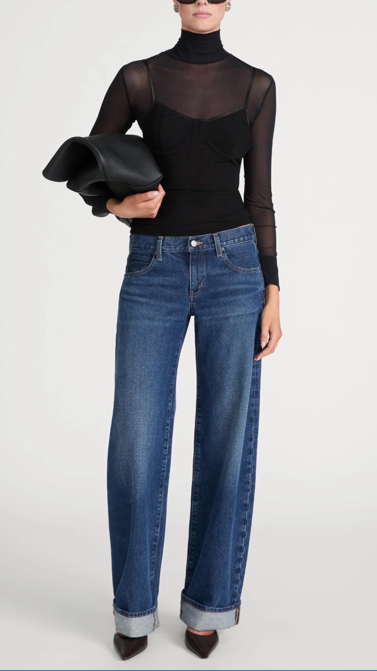 Frame The Cuffed Low Bow Jean in Volt