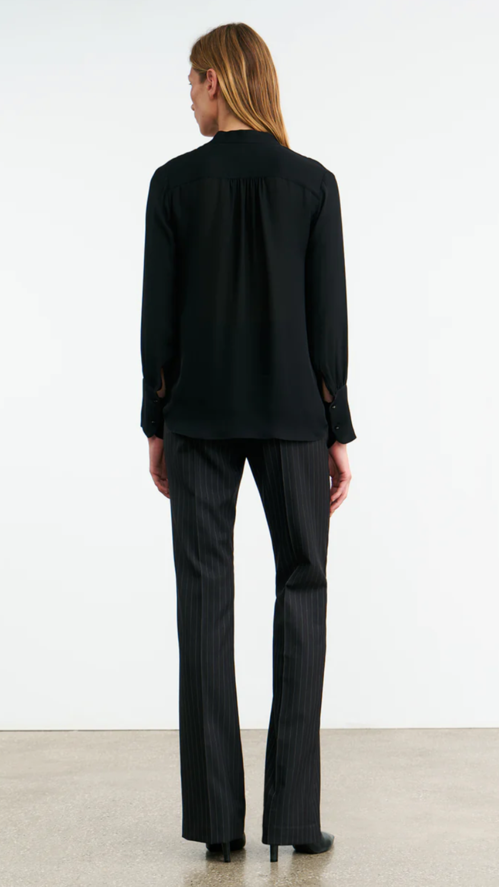 Nili Lotan Montaine Blouse in Black