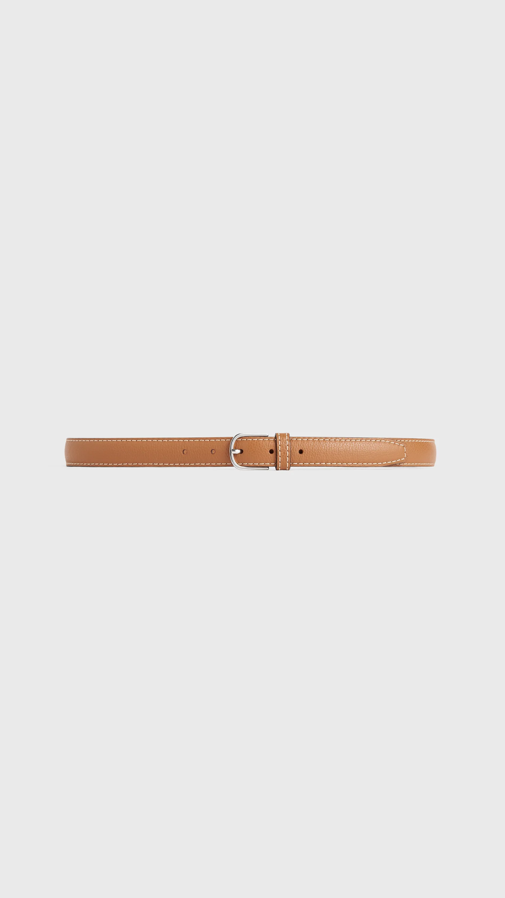 Toteme Slim Trouser Leather Belt in Tan