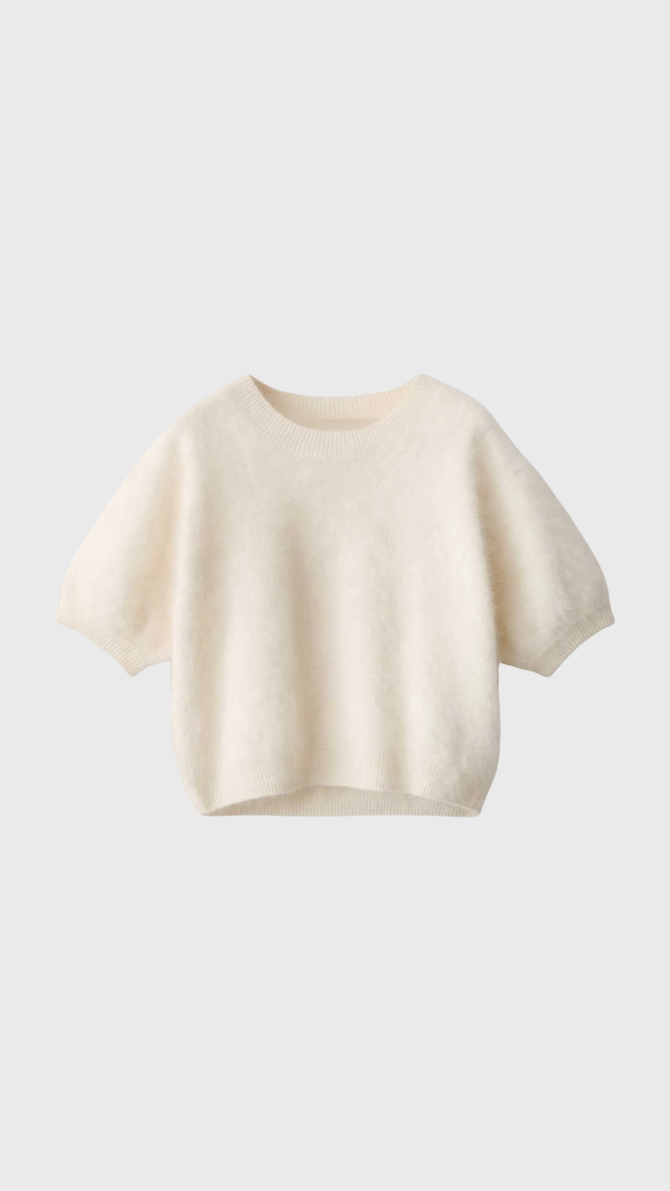 Lisa Yang Juniper Brushed Cashmere Sweater in Cream