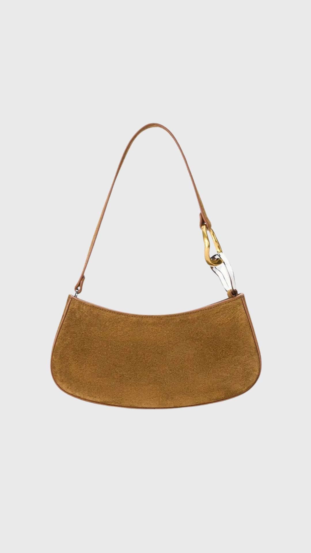 Staud Ollie Suede Bag in Cigar
