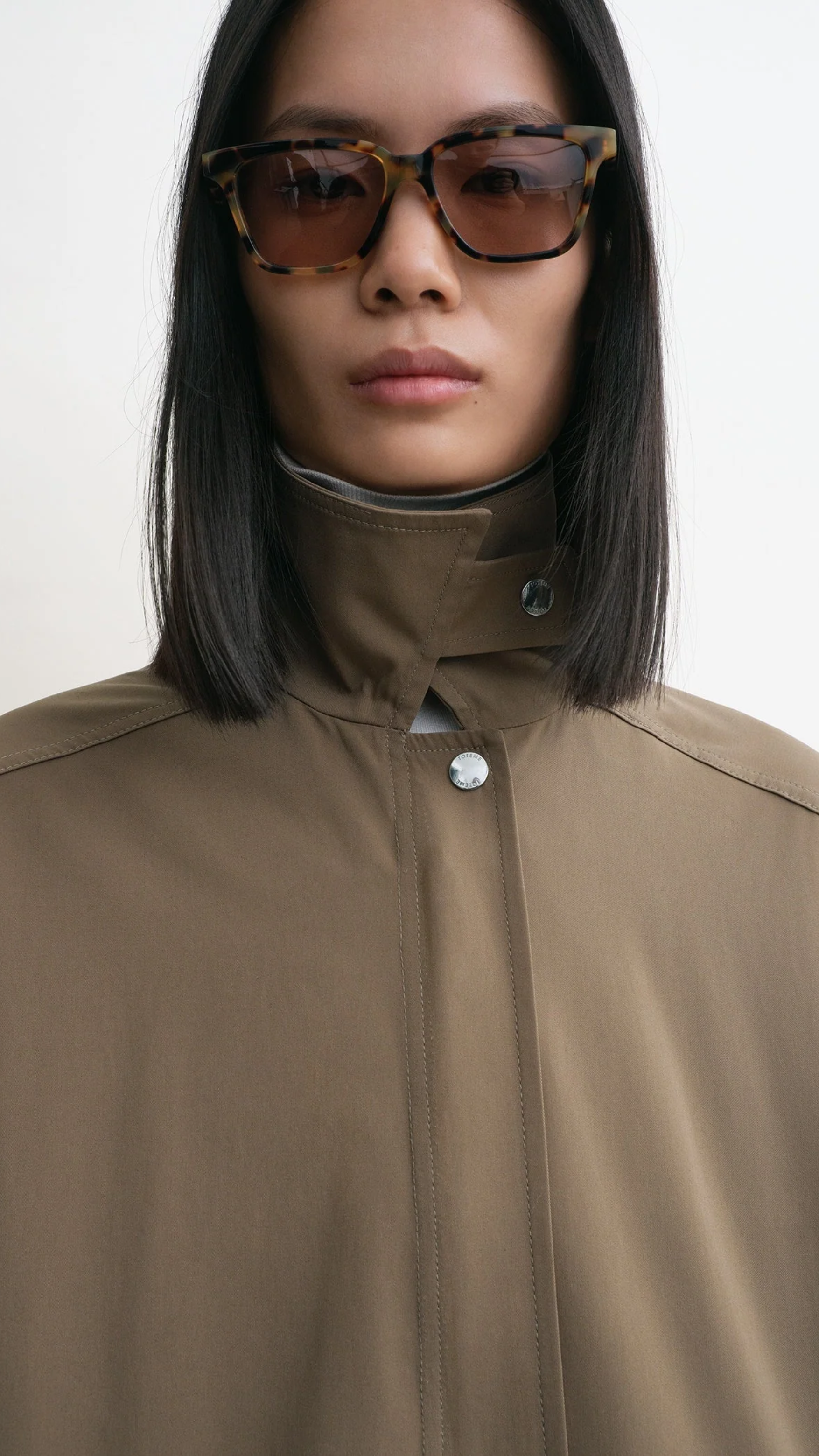 Toteme Oversized Trench Jacket in Hazel