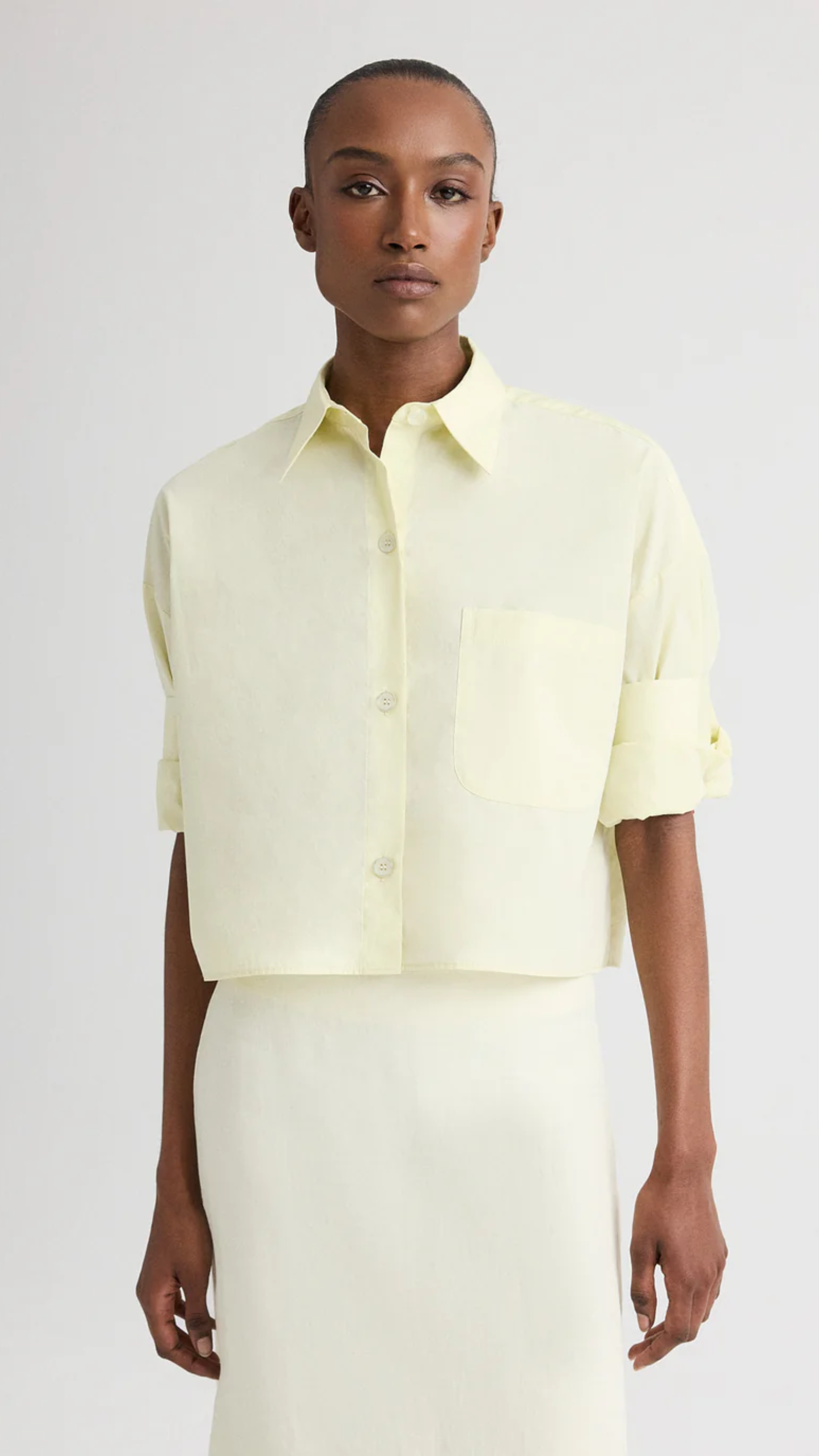 TWP Next Ex Superfine Cotton Shirt in Glass Green