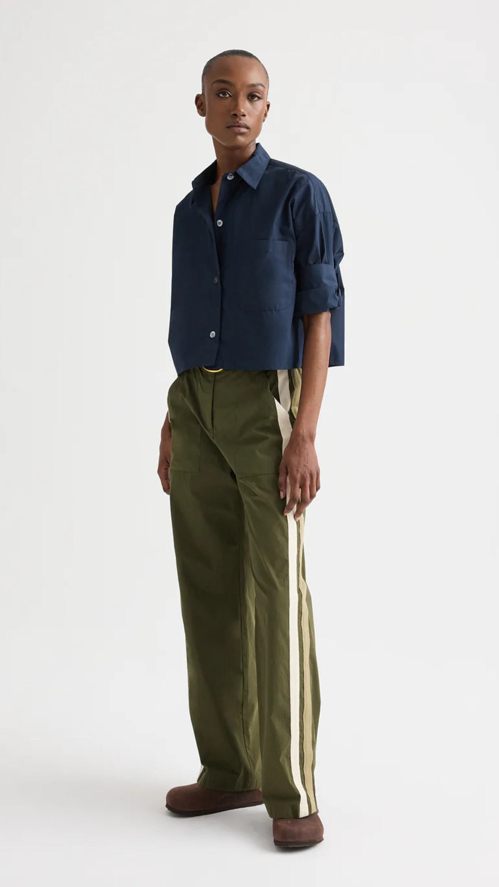 TWP Next Ex Superfine Cotton Shirt in Midnight