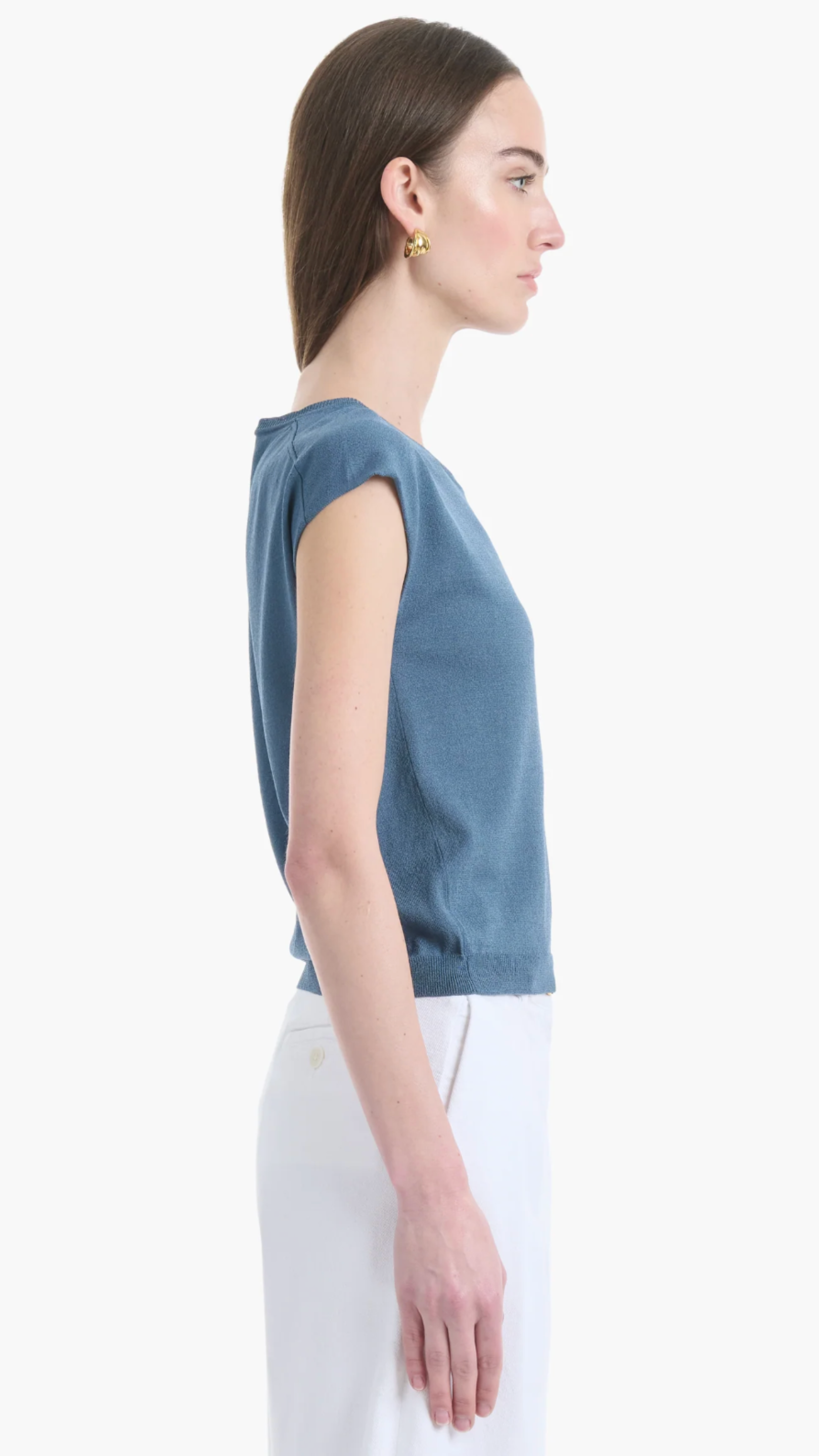 Altuzarra Rinaldi Top in Ash Blue