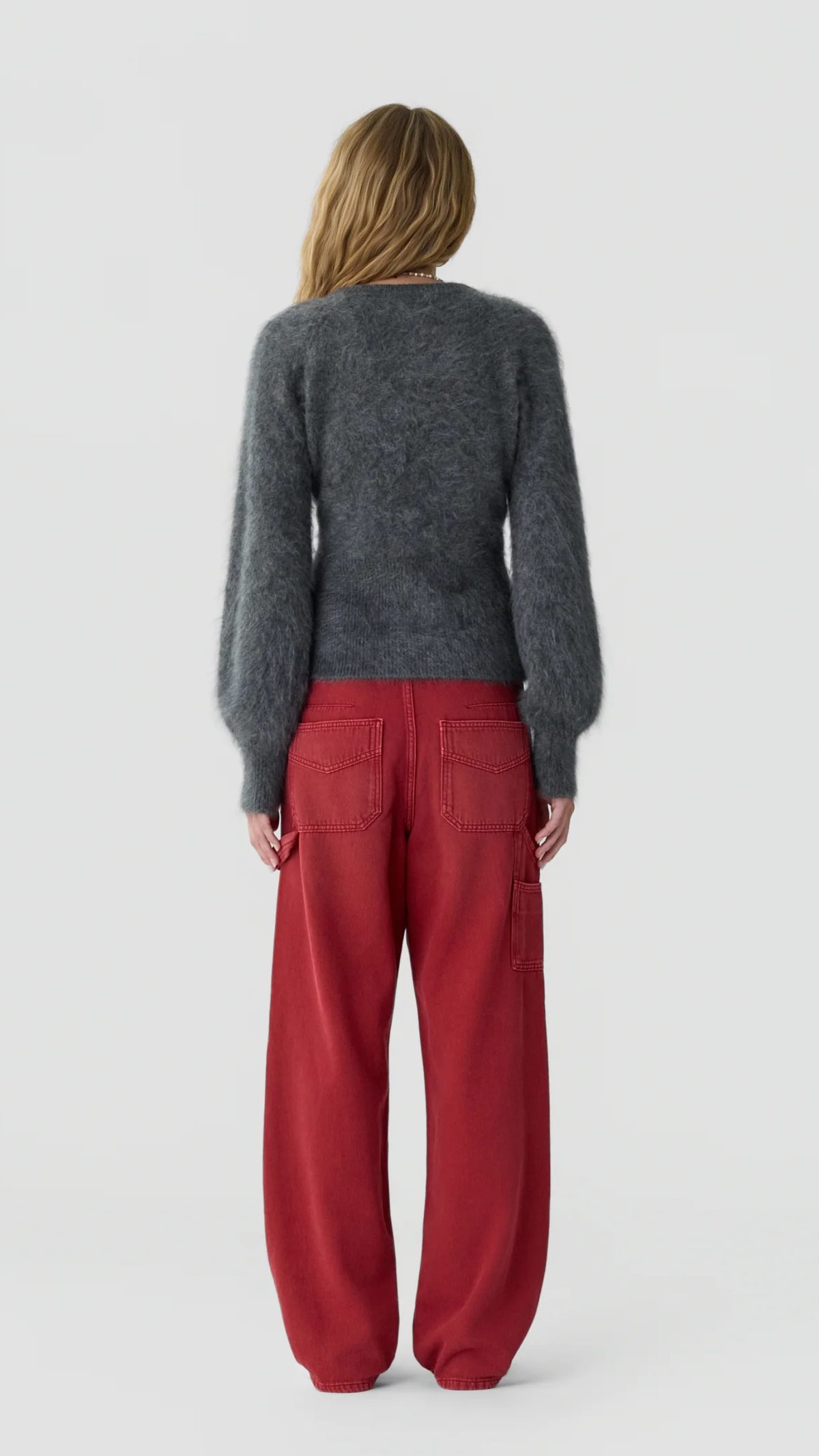 Guest in Residence Grizzly Sculpted Cardigan in Charcoal