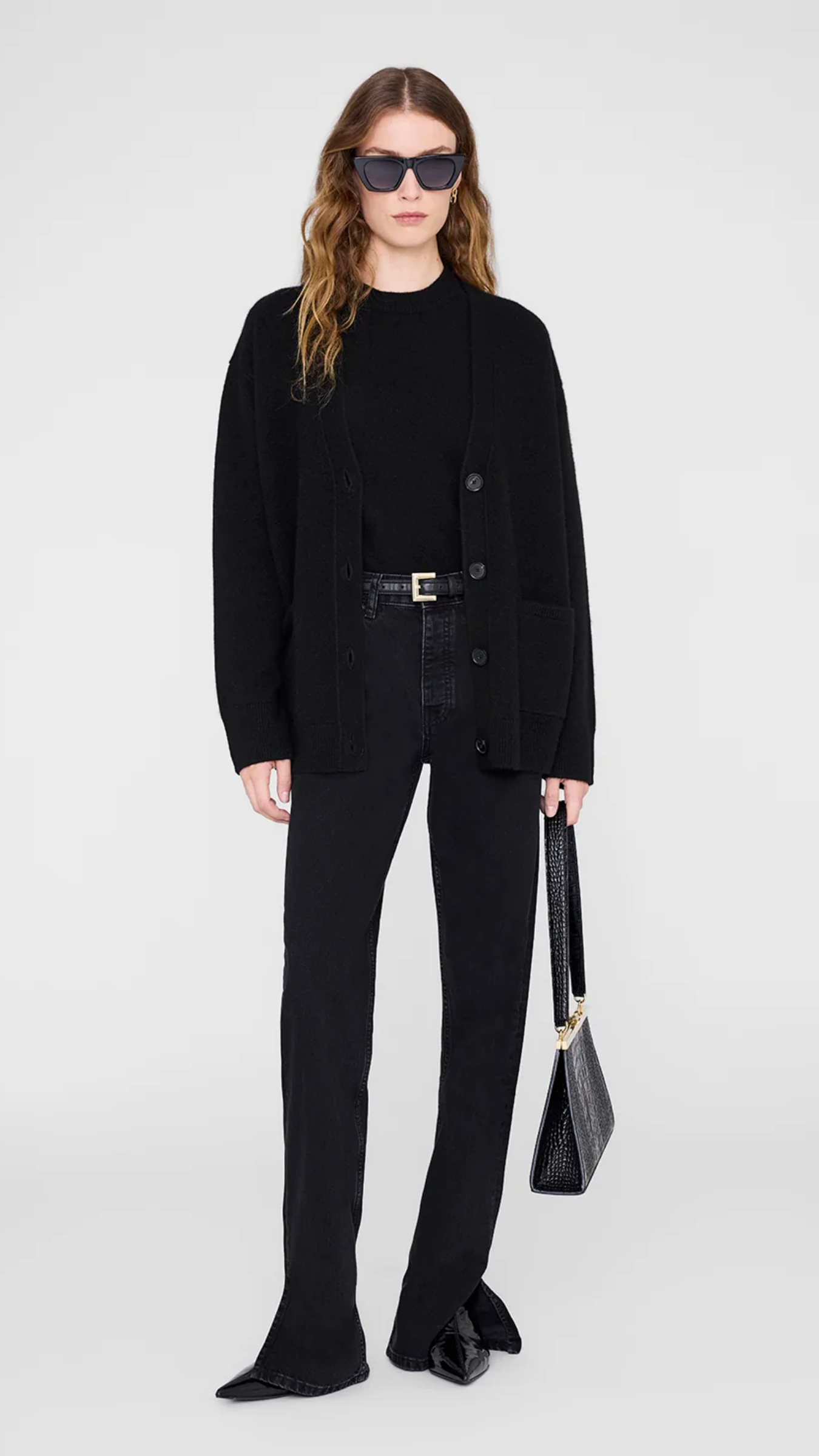 Anine Bing Roy Jean in Vintage Black