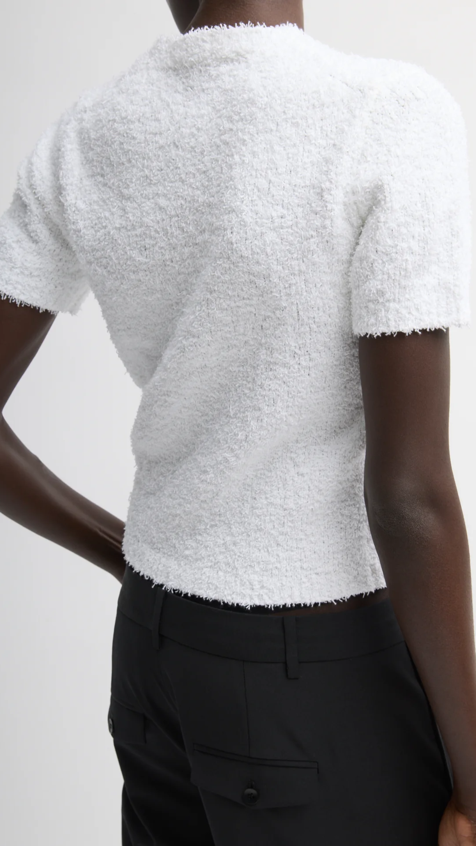 Tibi Serviette Baby T-Shirt in White