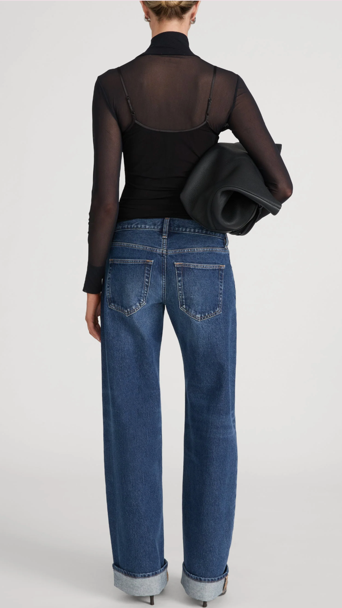 Frame The Cuffed Low Bow Jean in Volt