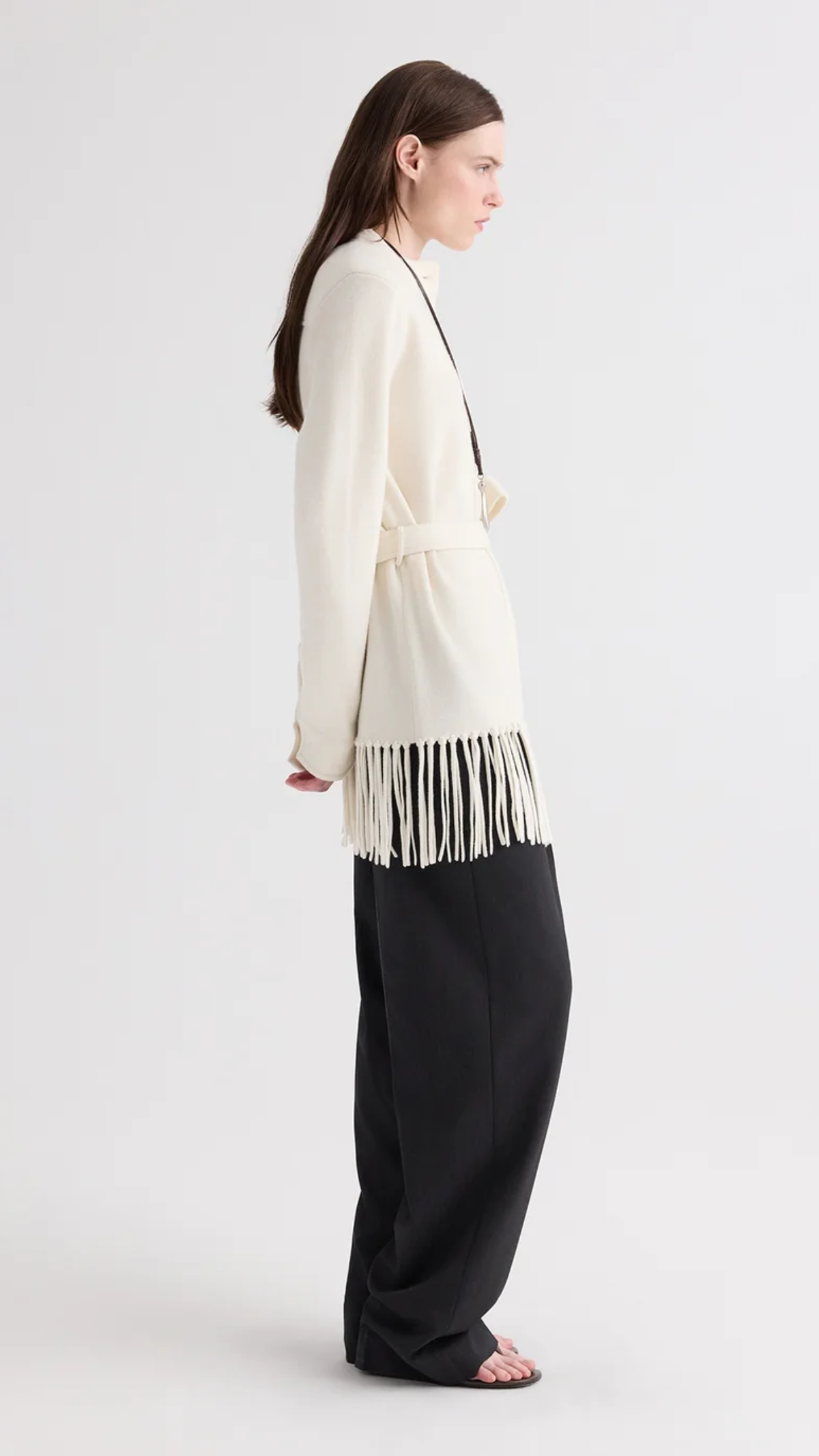 TWP Thea Italian Cashmere Jacket in Ivory