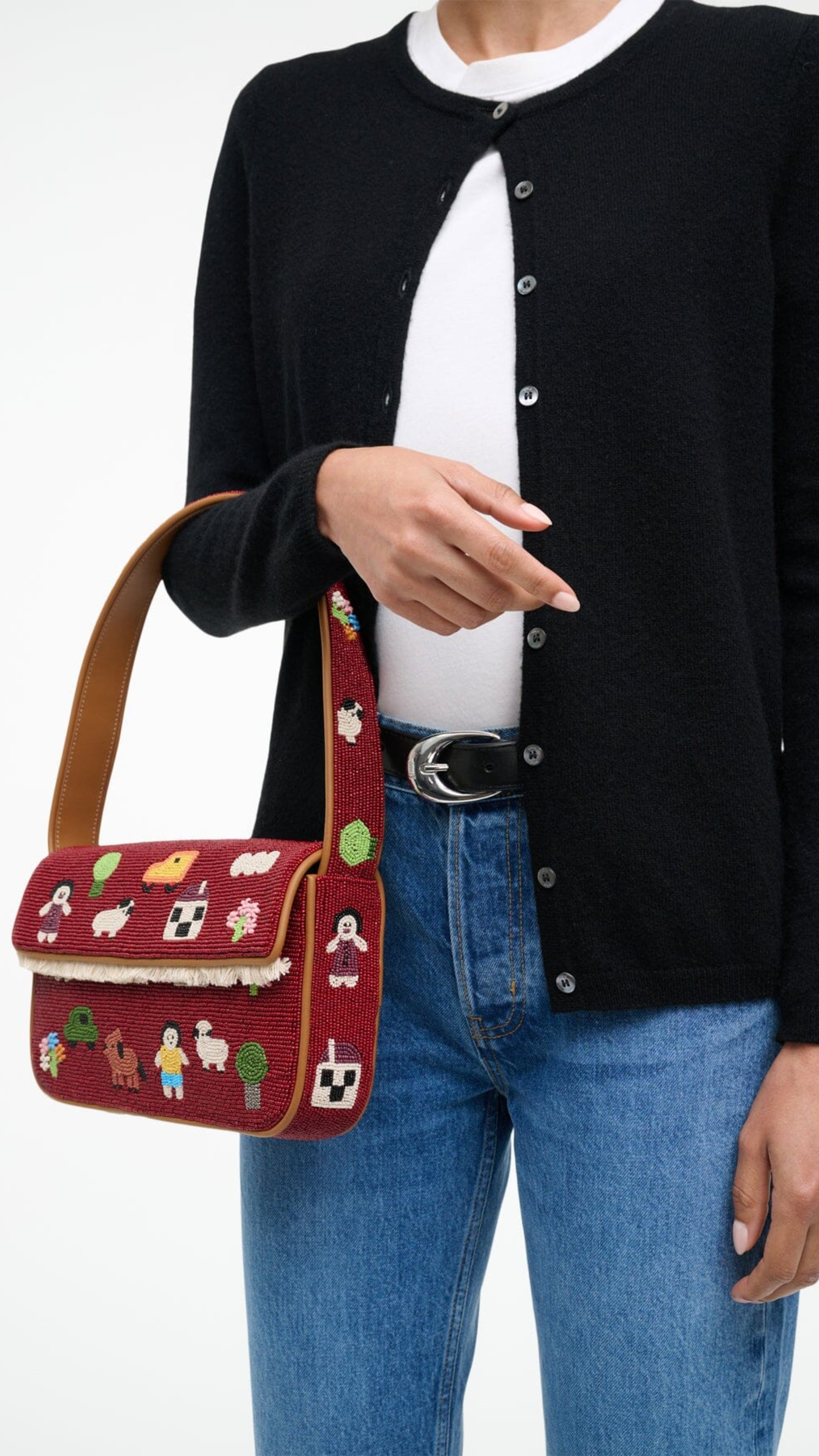 Staud Tommy Beaded Bag