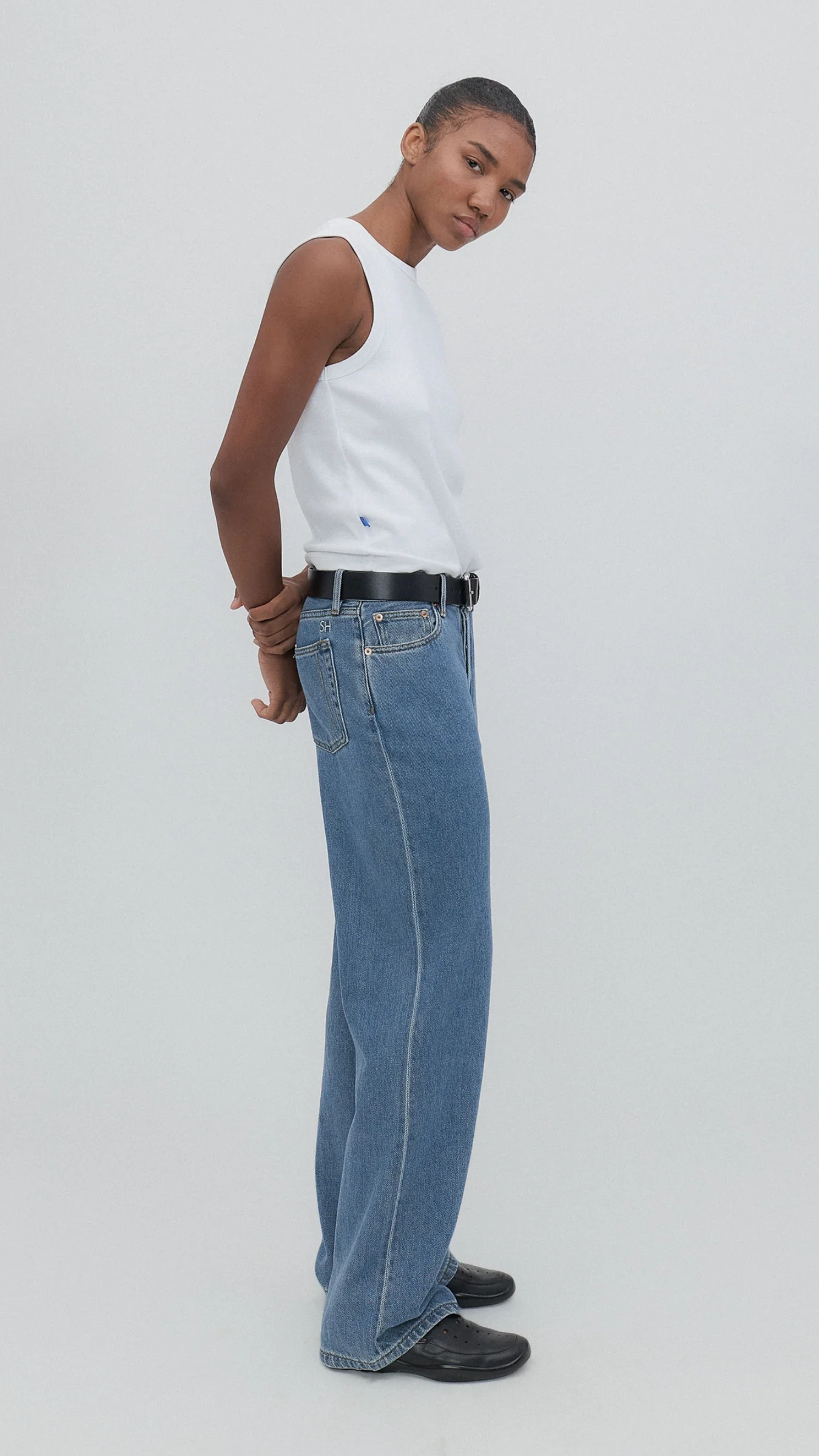Still Here Walker Jean in Classic Blue