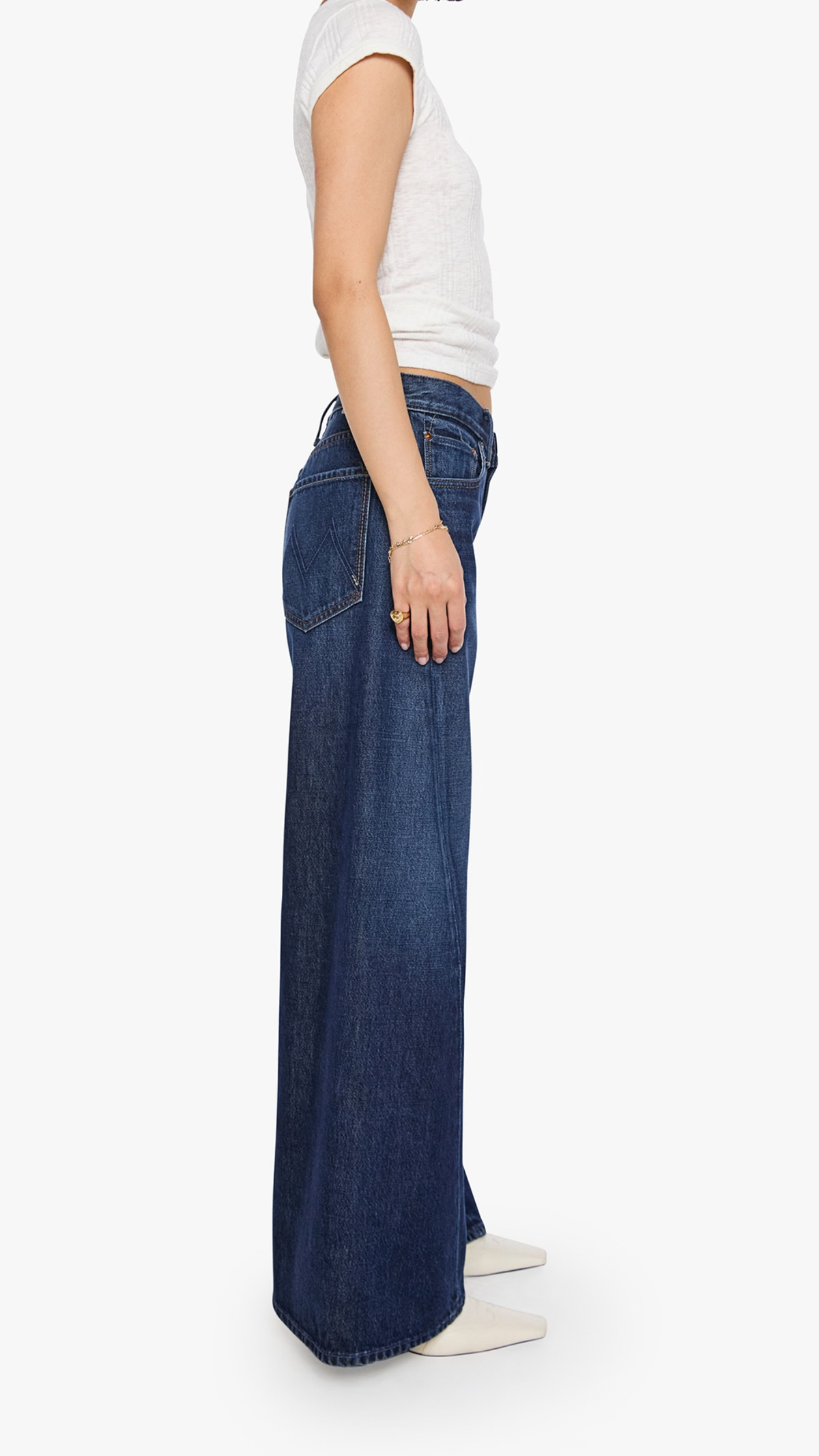 MOTHER Lil Lemon Twist Sneak Jean in Fresh Squeezed
