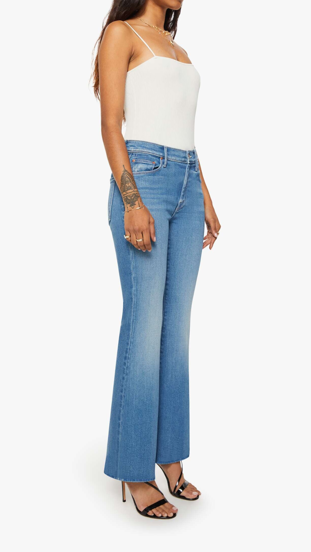 MOTHER Lil Weekender Jean in Piece By Piece