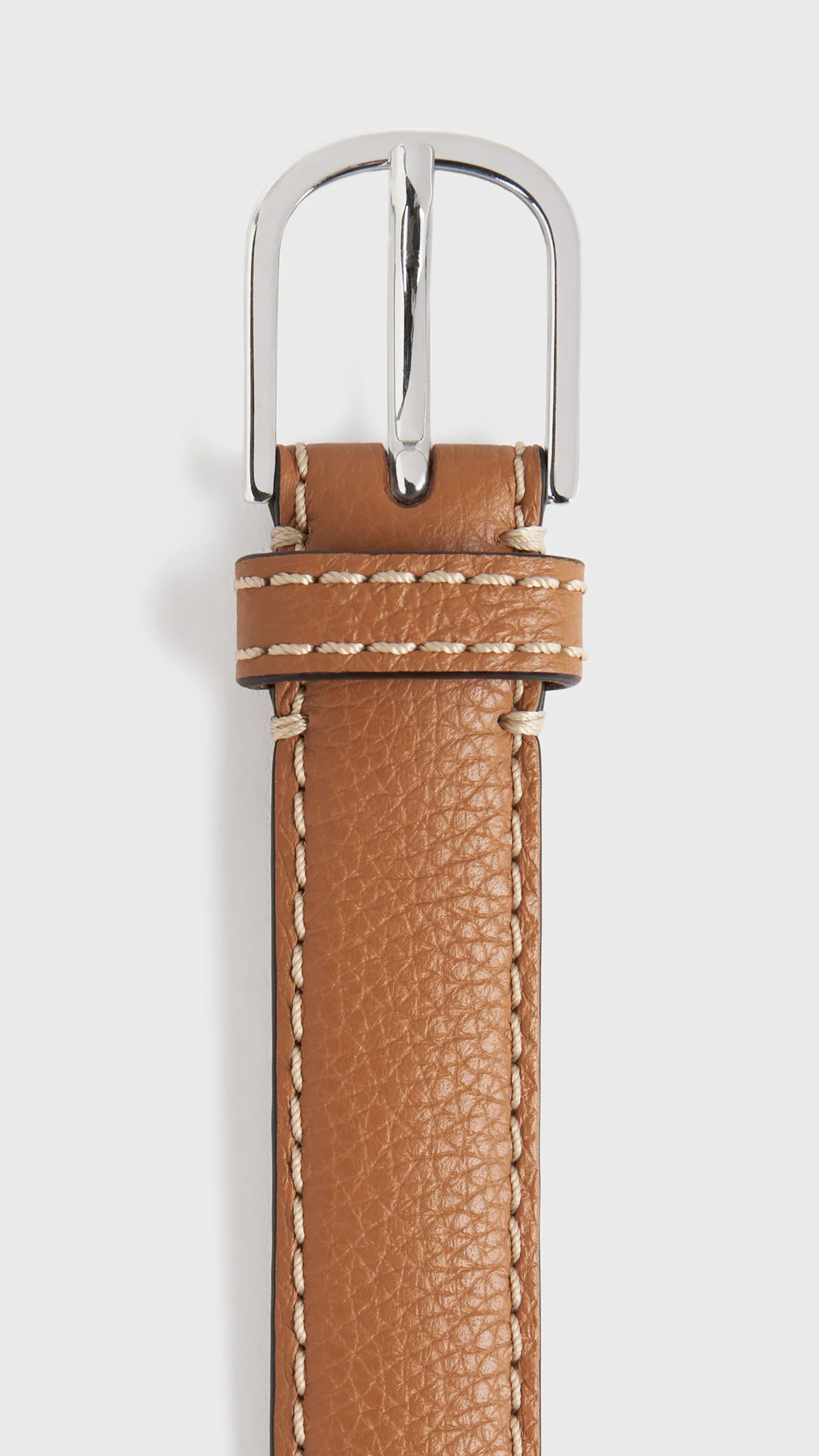 Toteme Slim Trouser Leather Belt in Tan