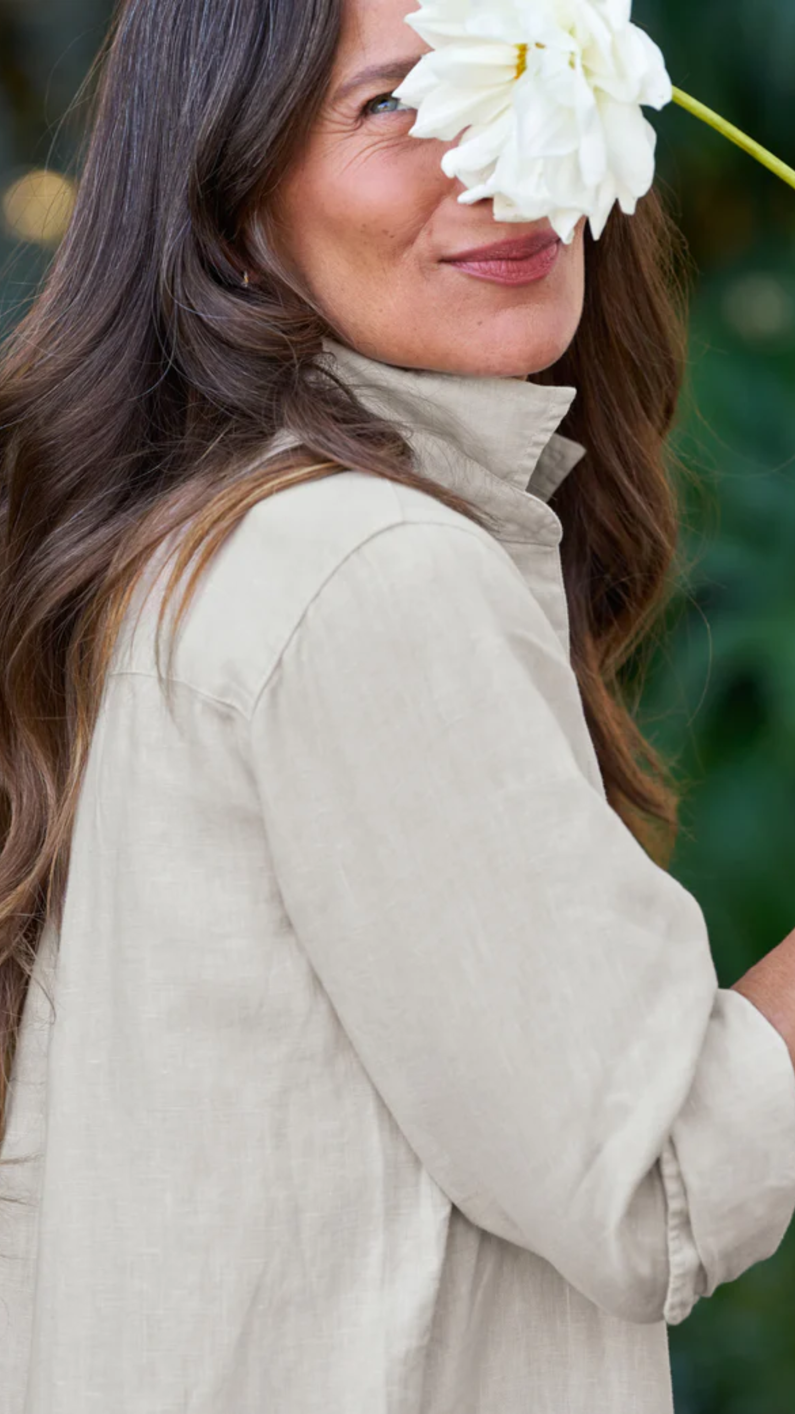 Frank & Eileen Rory Maxi Shirtdress in Sand